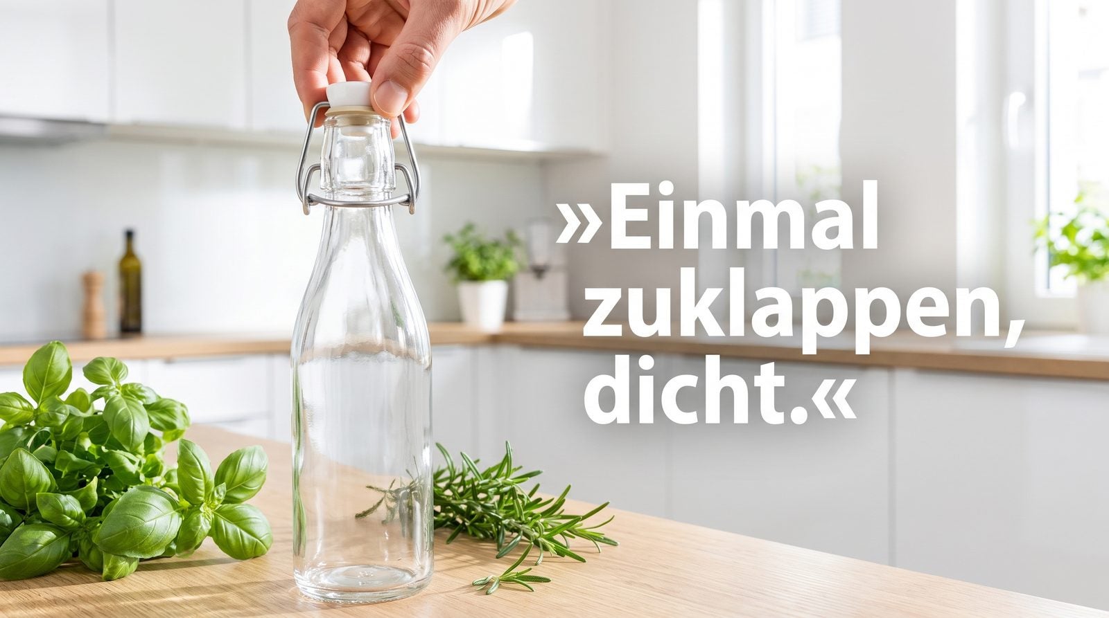 Bügelverschlüsse – Einmal zuklappen, dicht.