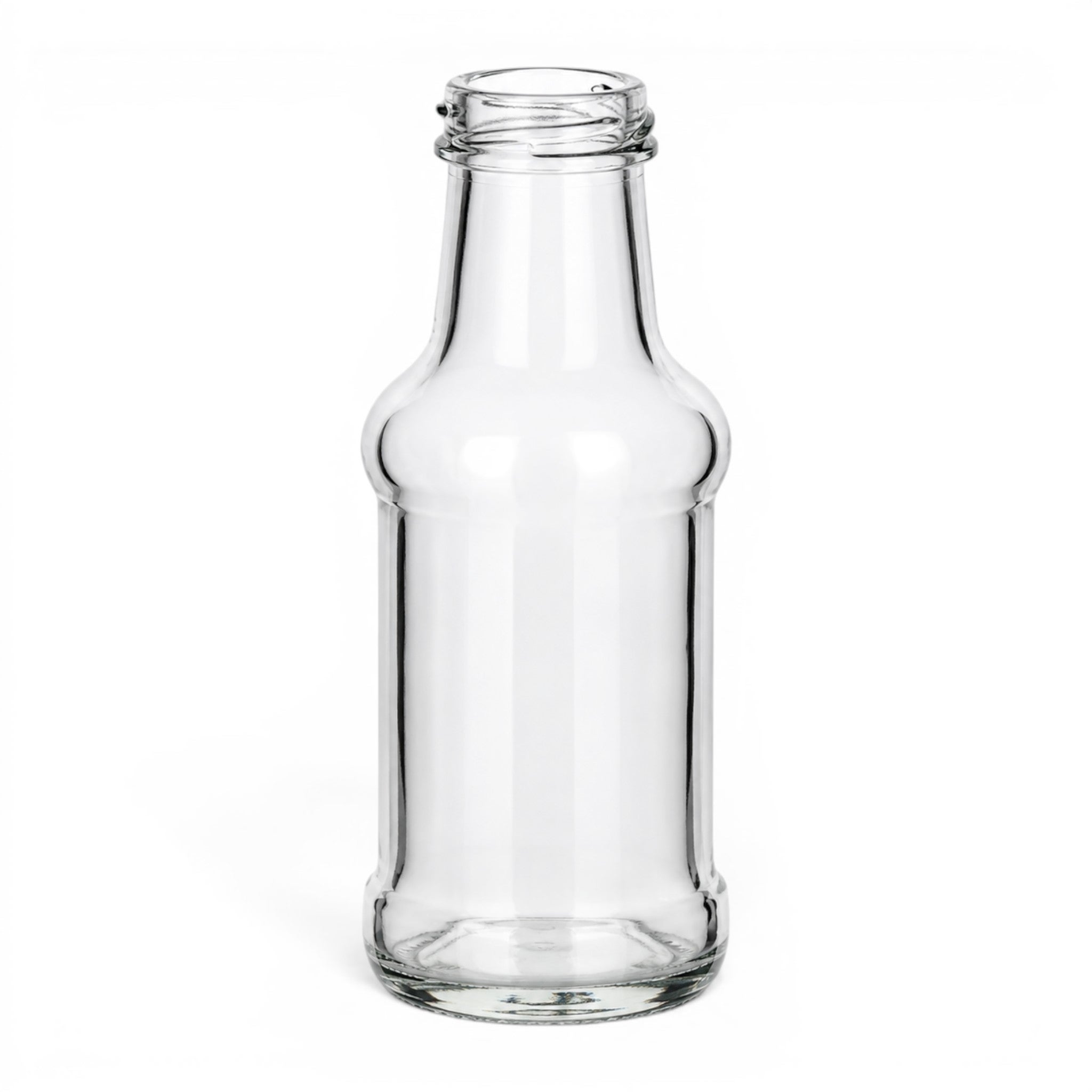 glasflasche, klar, transparent, leere Flasche, wiederverwendbar