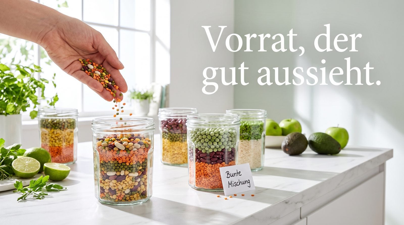 Vorratsgläser – Vorrat, der gut aussieht.