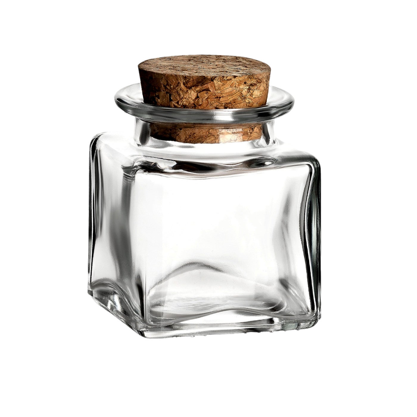 50 ml Korkenglas Quadrat mit Korkverschluss Einmachglas, Flasche, Kosmetik, Parfum