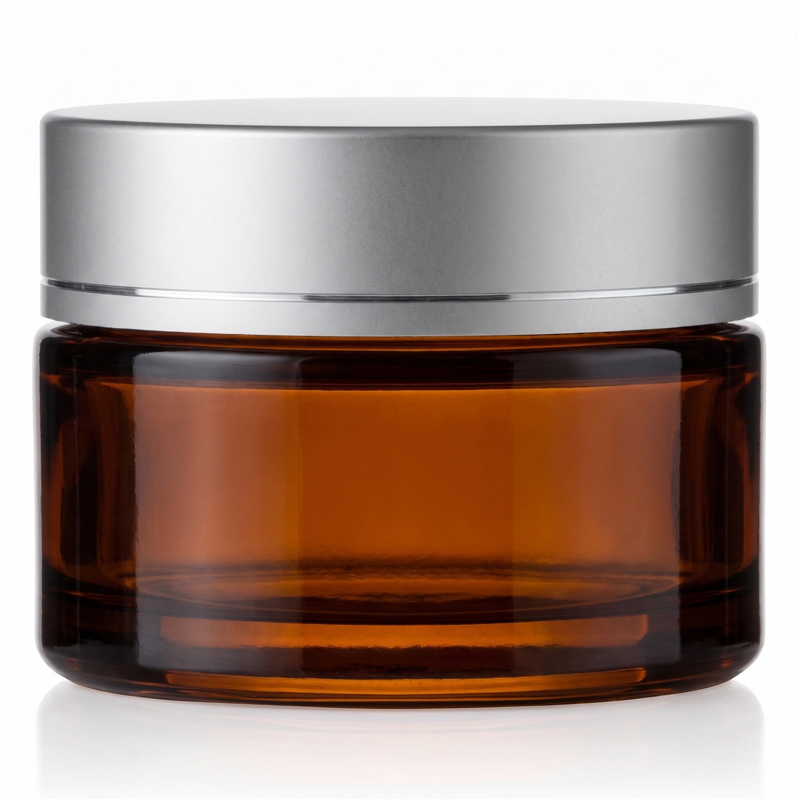 Glasbehälter, Kosmetikdose, braun, Glas, Puder/creme container