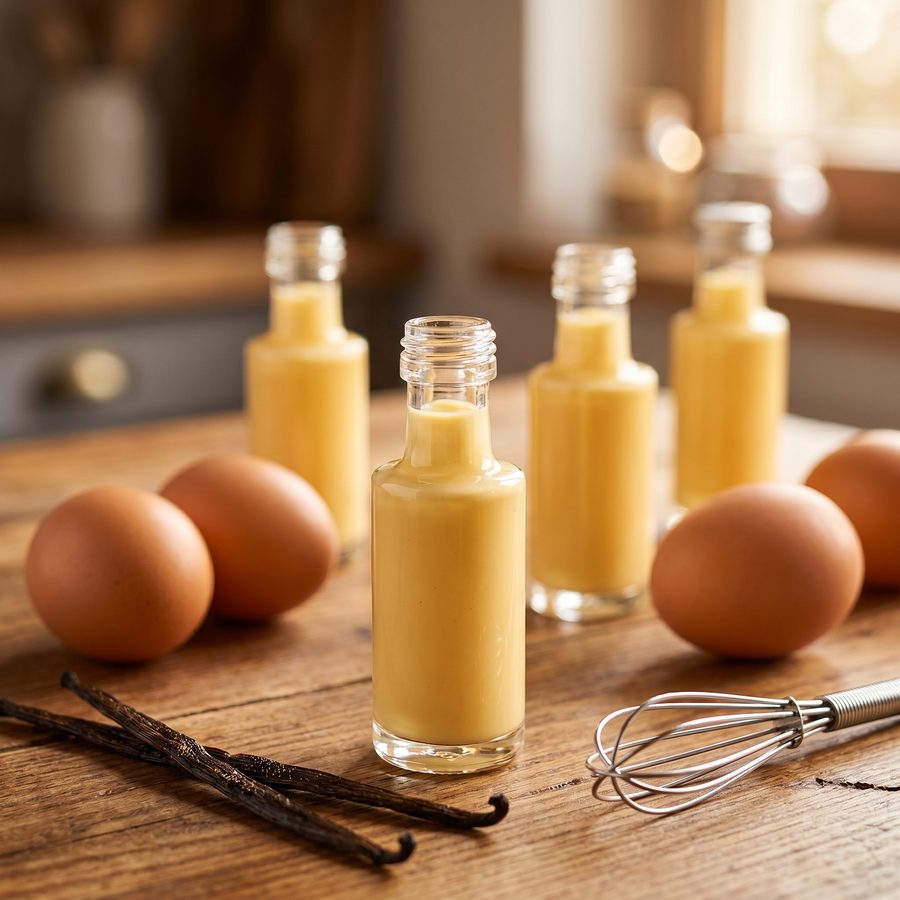 Eierlikör in Mini-Flaschen