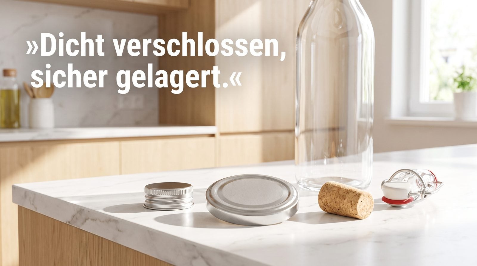 Verschlüsse – Dicht verschlossen, sicher gelagert.