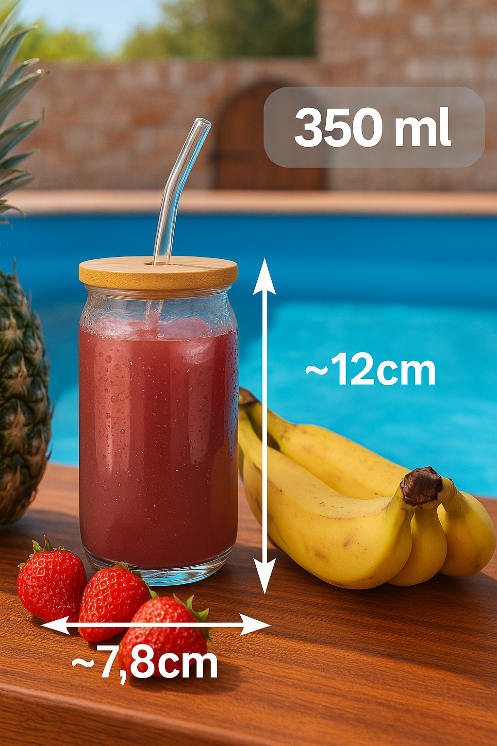 Banane, Obst, Saft, Smoothie, Ananas