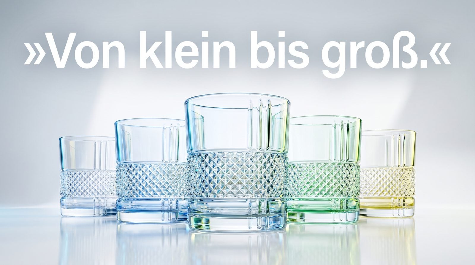 Nach Füllmenge – Von klein bis groß.