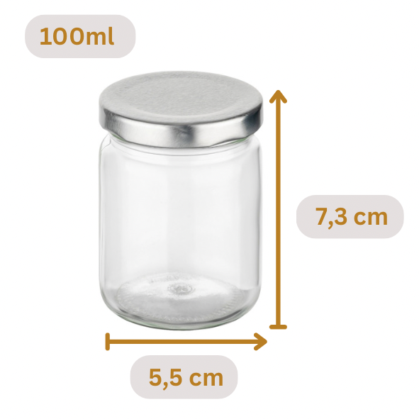 100 ml Einmachglas Rund