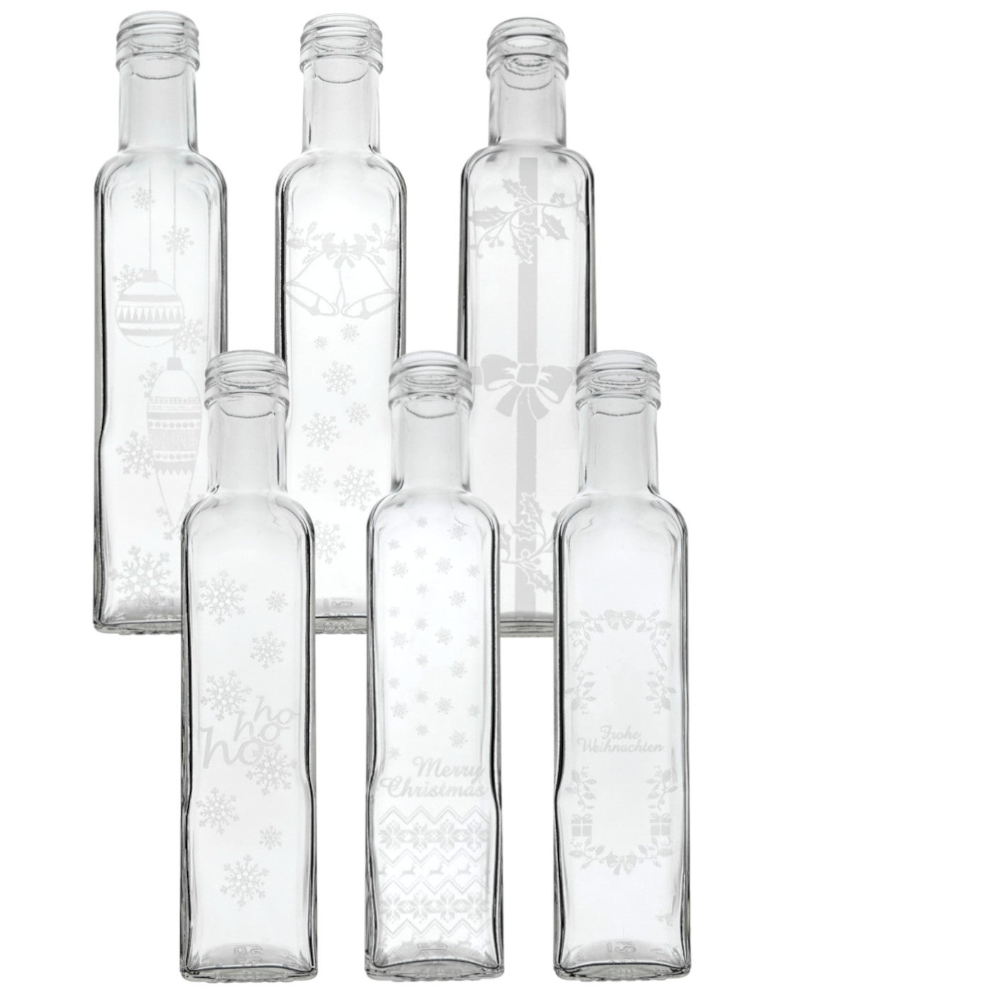 250 ml Maraska Klar mit Gravur - 7 Varianten wählbar Glas, Flasche, Einmachglas