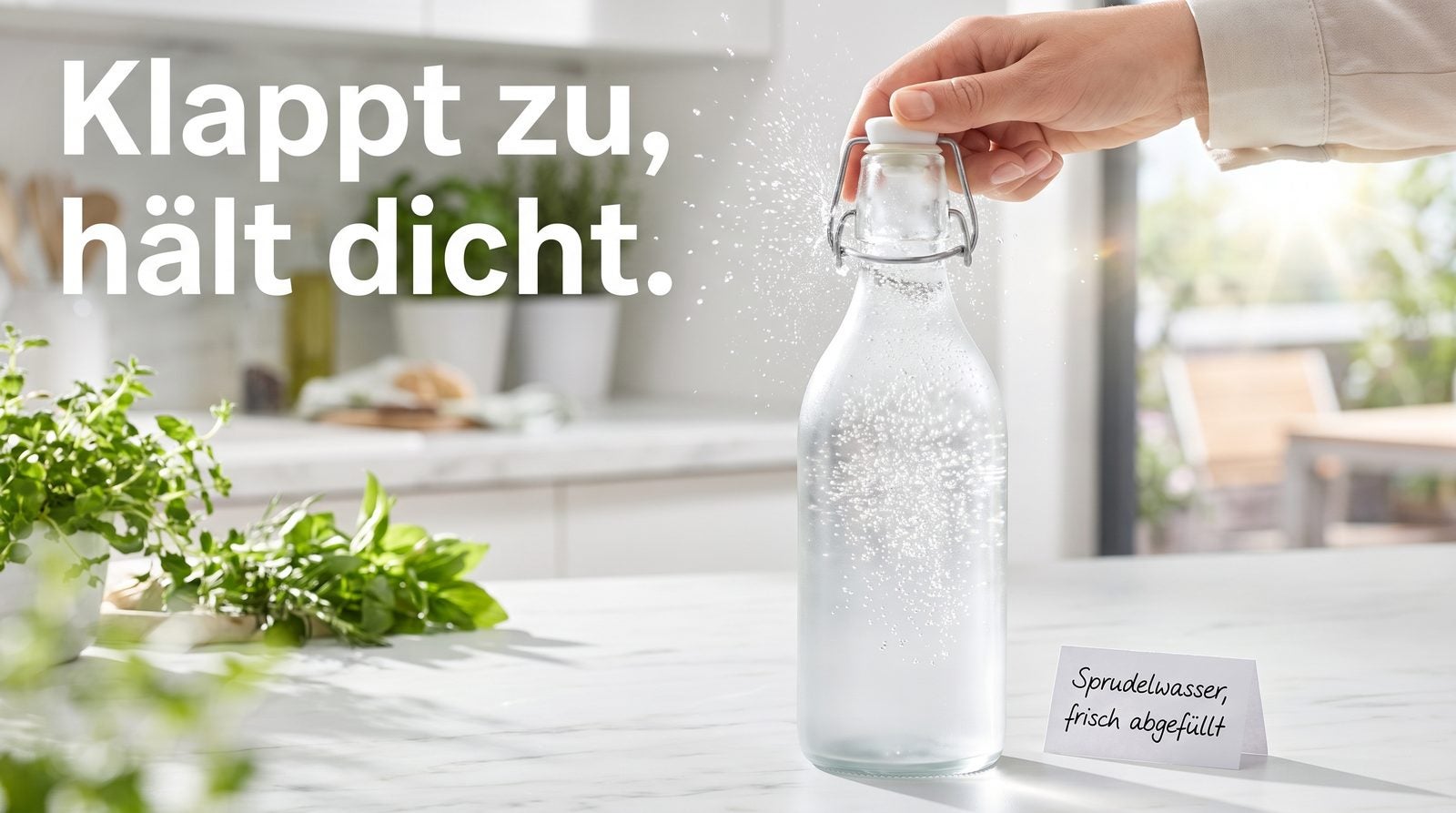 Bügelverschlüsse – Klappt zu, hält dicht.
