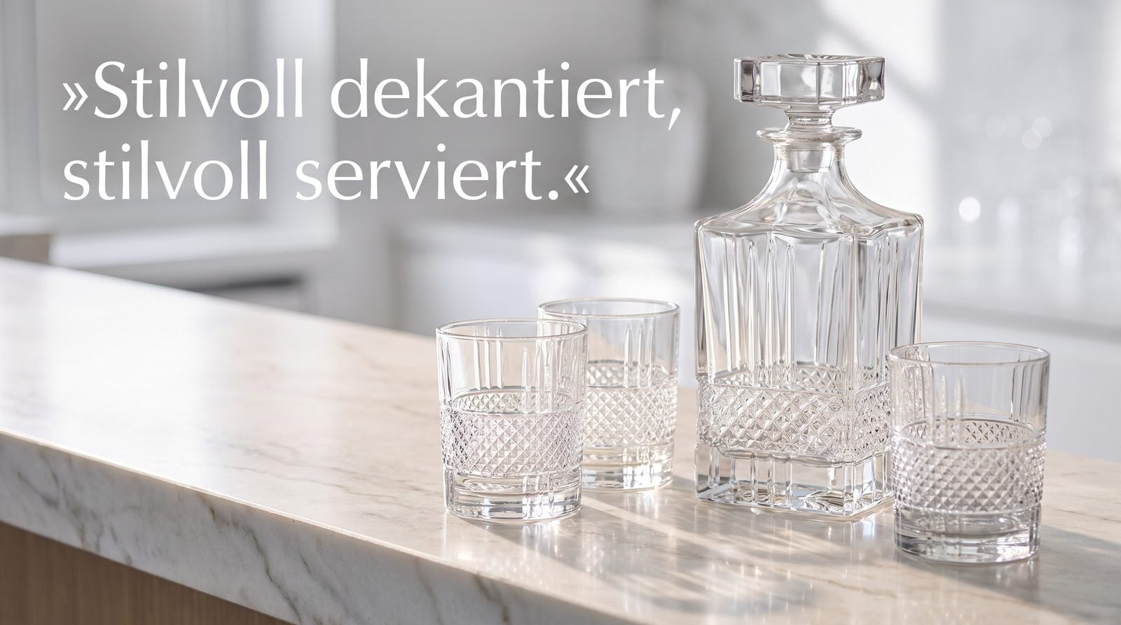 Whiskygläser & Karaffen – Stilvoll dekantiert, stilvoll serviert.
