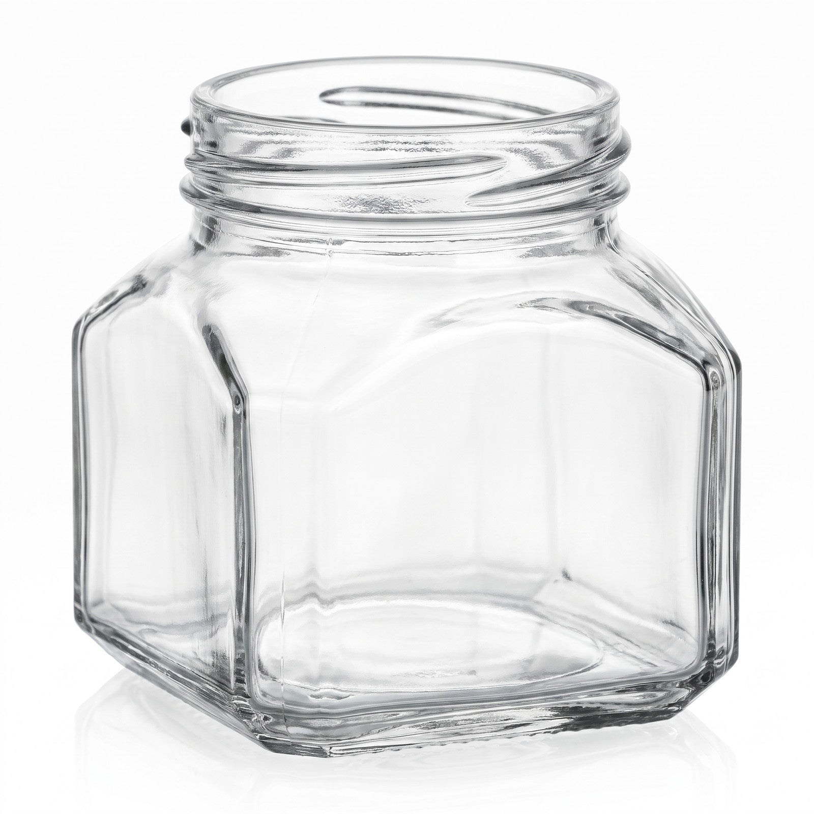 _glasauge, leere jar, transparent, quadratischer behälter, wiederverwendbarer behälter