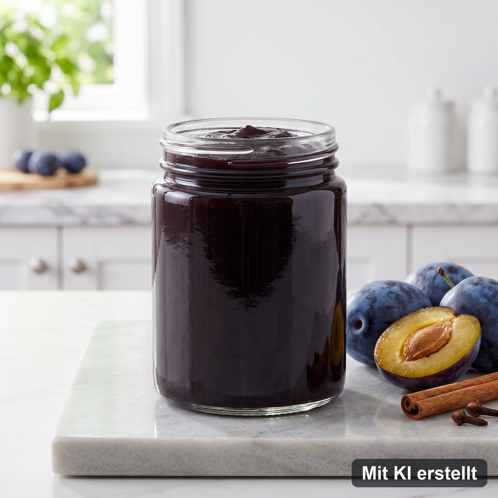 Zwetschgenmus (Pflaumenmus) selbst gemacht – Mit KI erstellt