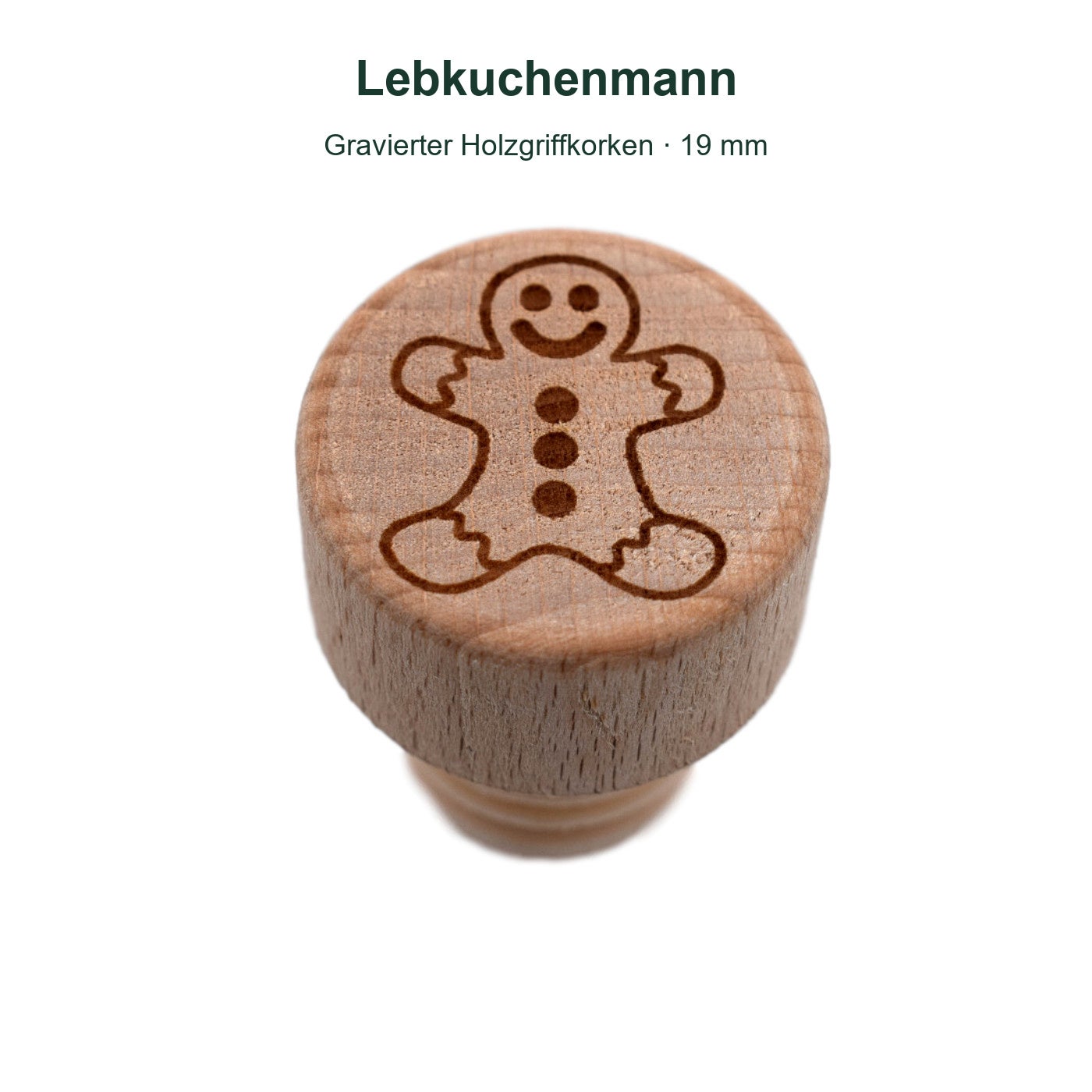 Holzgriffgravur Lebkuchenmann