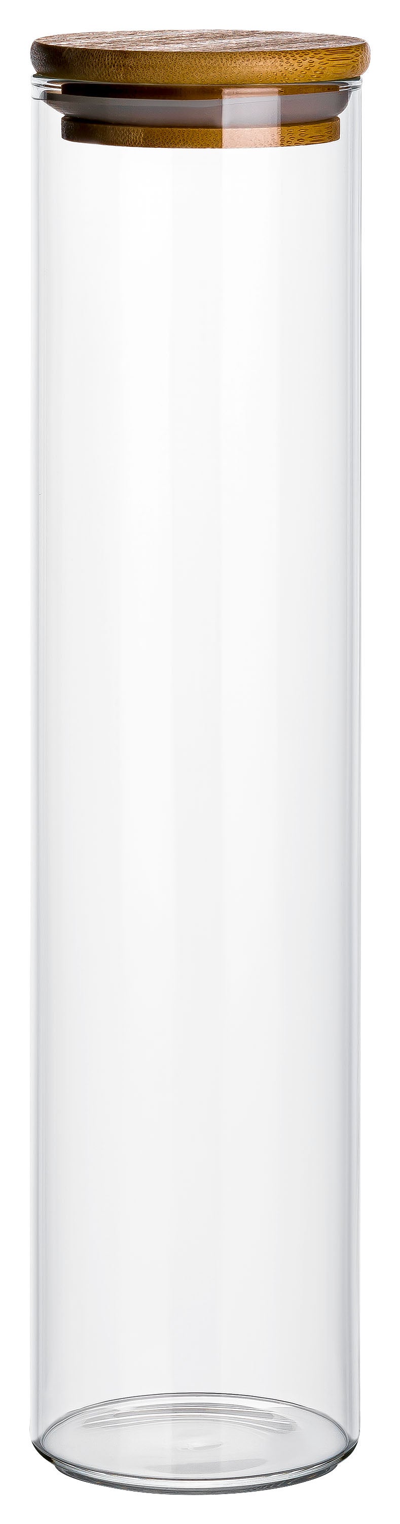 750 ml Borosilikatglas Rund mit Bambusdeckel 750 ml Borosilikatglas Rund mit Bambusdeckel