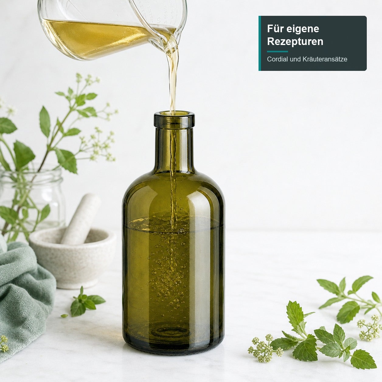 500 ml Glasflasche Klassik Antik - BEFÜLLEN