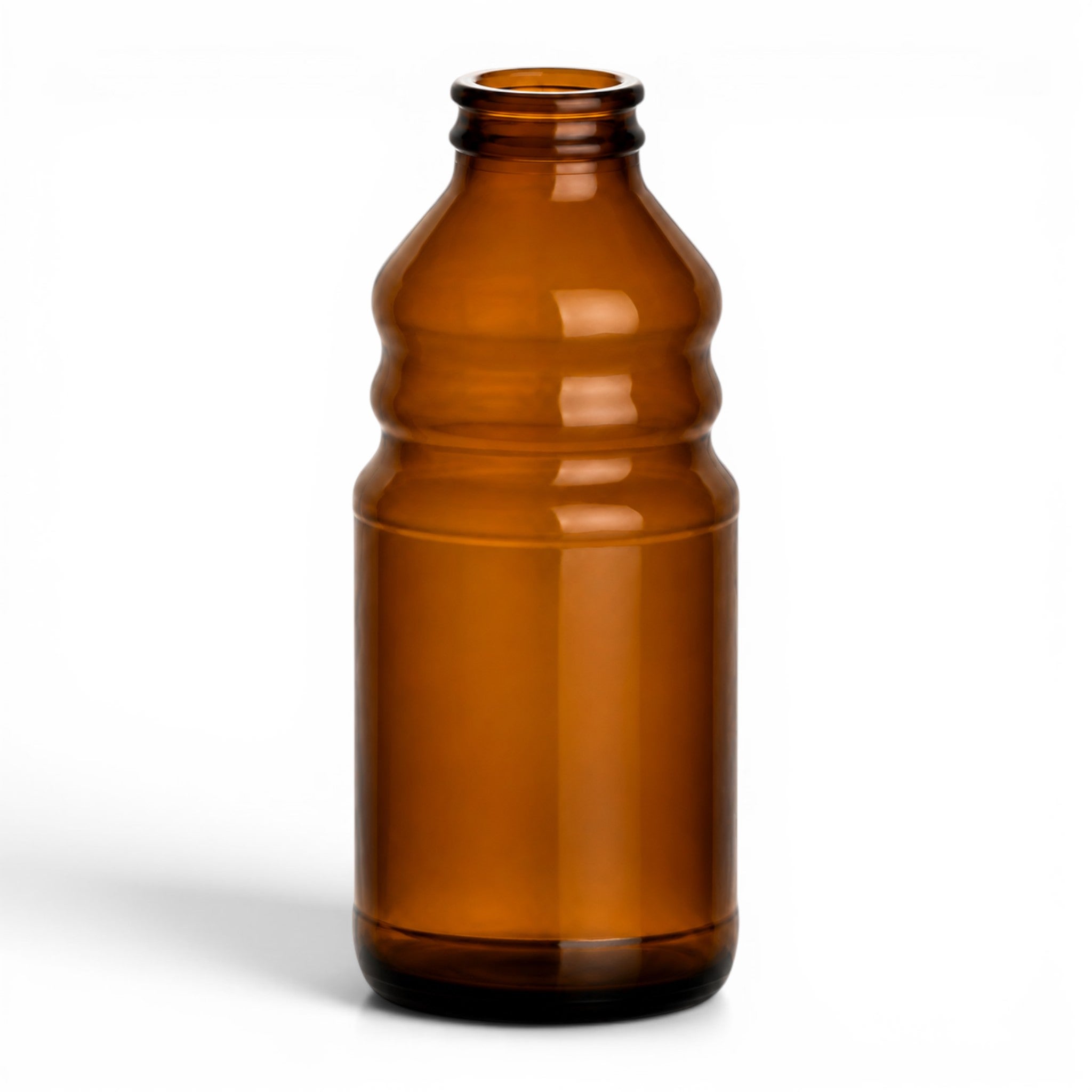 Glasflasche, Amberfarbig, leere Flasche, Apothekenflasche, Flüssigkeitsbehälter