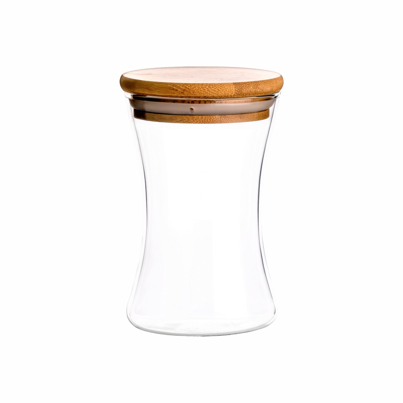 265 ml Borosilikat Konkav mit Bambusdeckel 265 ml Borosilikat Konkav mit Bambusdeckel