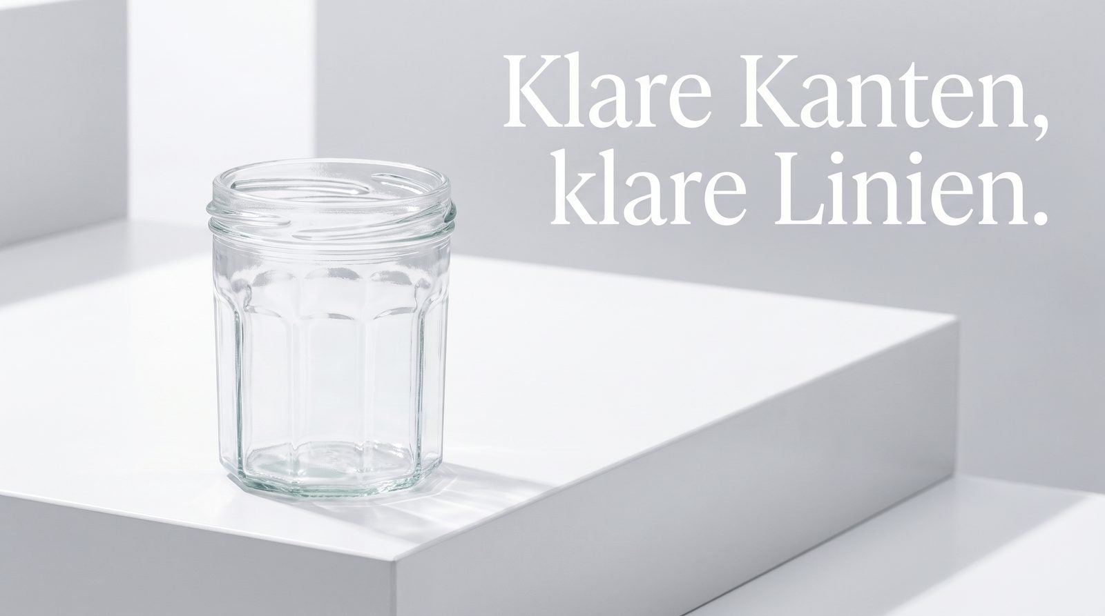 Thema eckige Gläser – Klare Kanten, klare Linien.