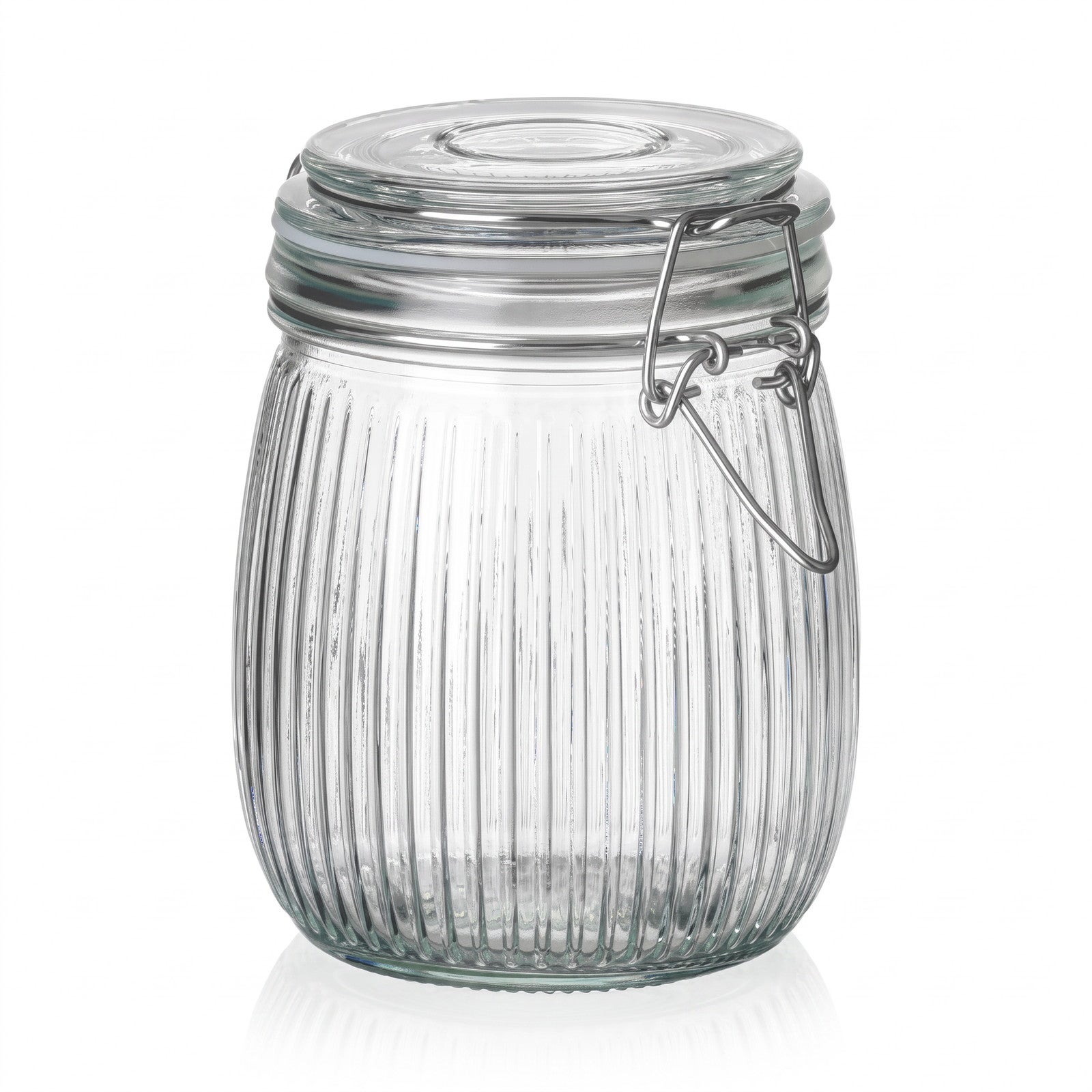 750 ml Bügelglas geriffelt