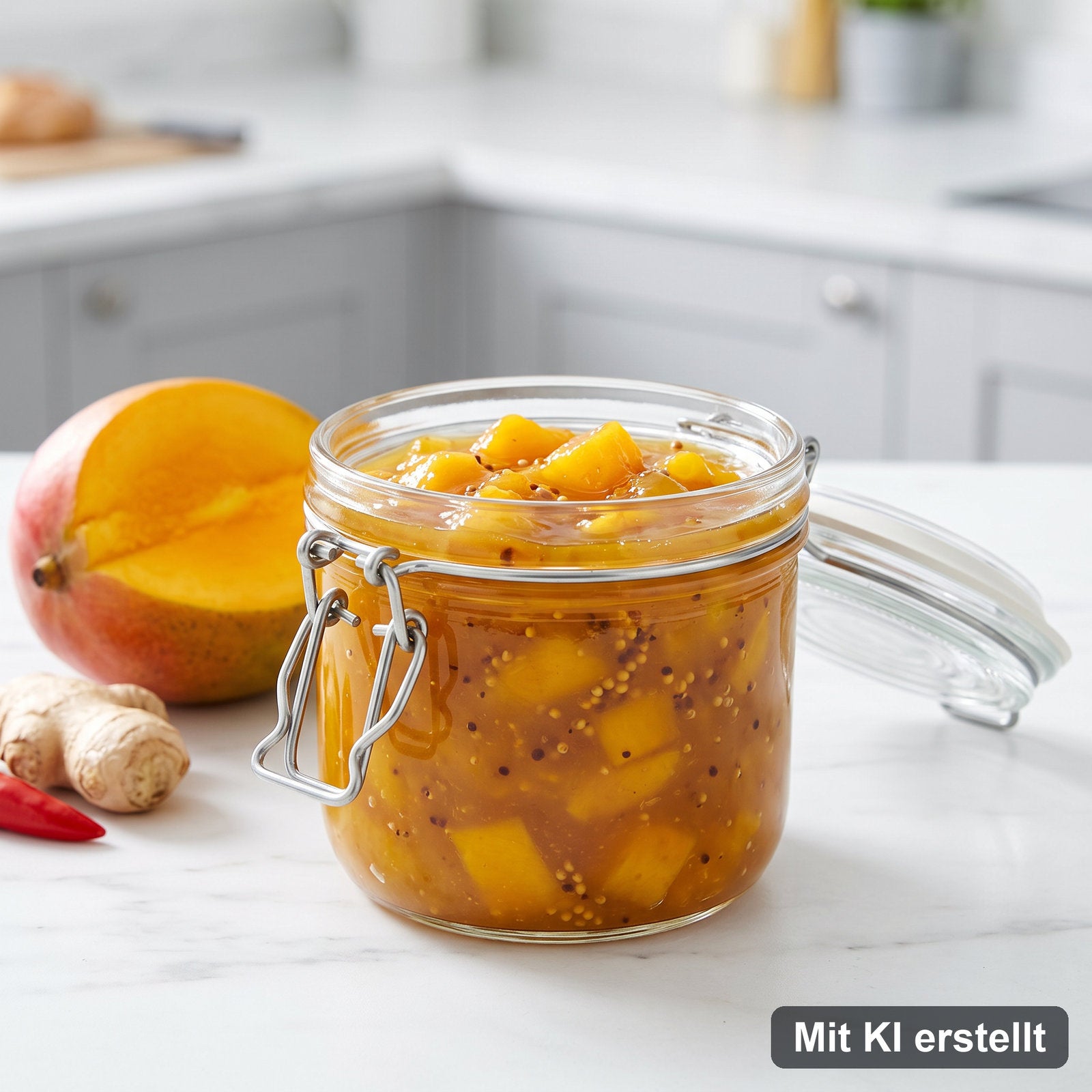 Mango-Chutney selbst gemacht – Mit KI erstellt