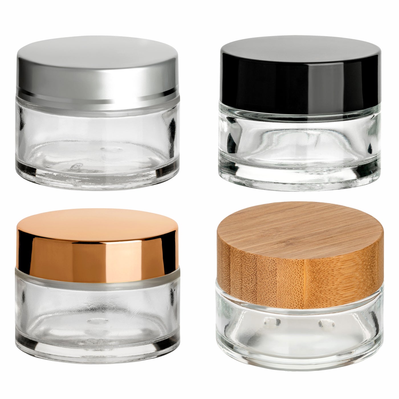 30 ml Cremetiegel klar - 4 Varianten wählbar 30 ml Cremetiegel klar - 4 Varianten wählbar
