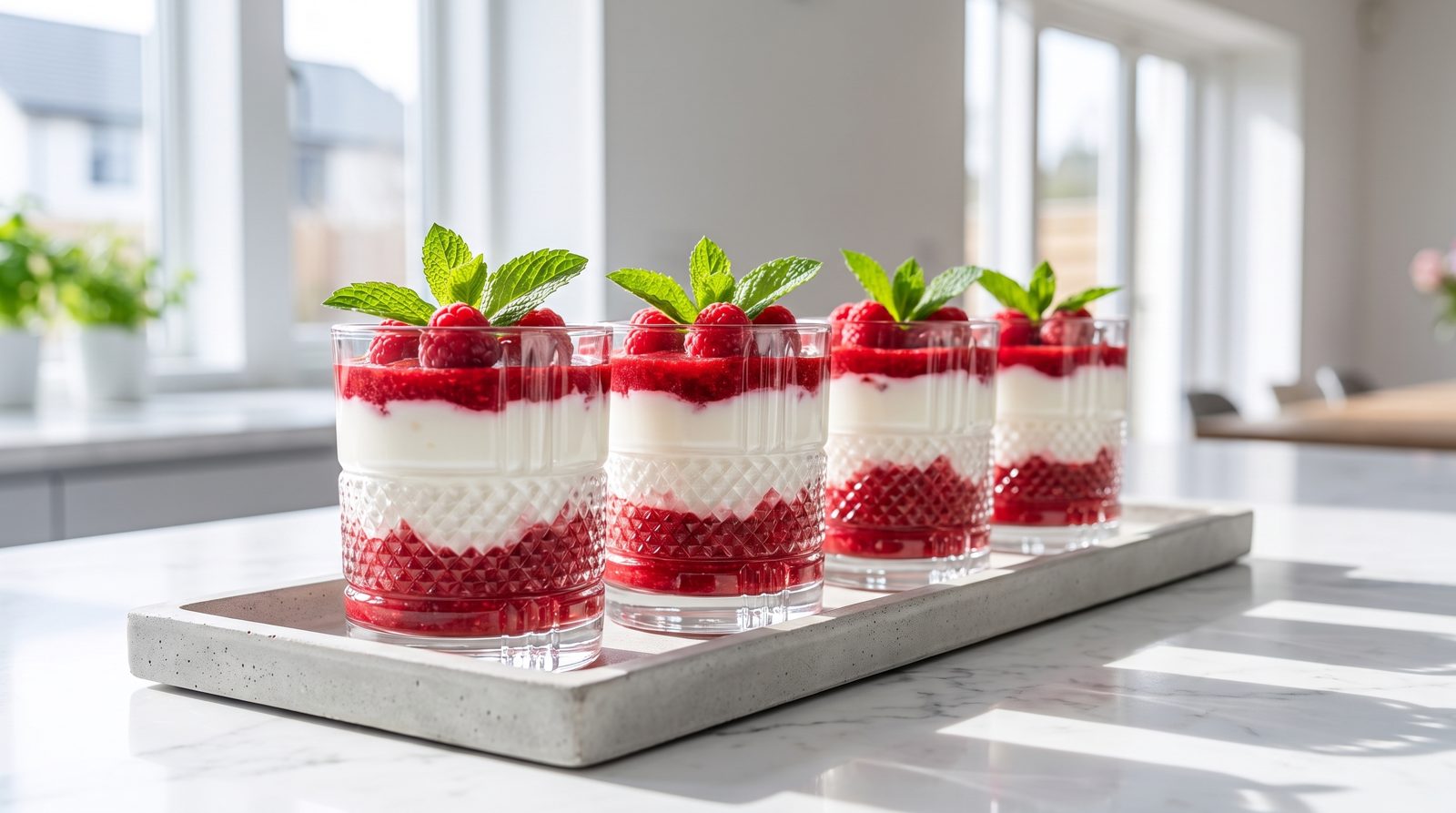 Dessertgläser von Flaschendiscount in der Anwendung