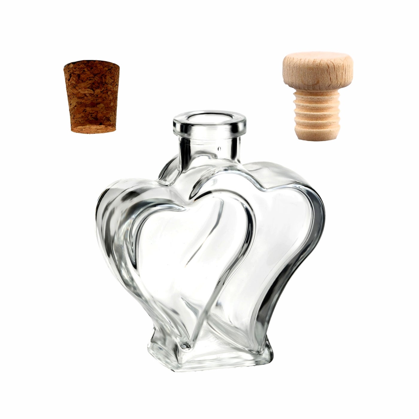 200 ml Herzflasche - 4 Varianten wählbar