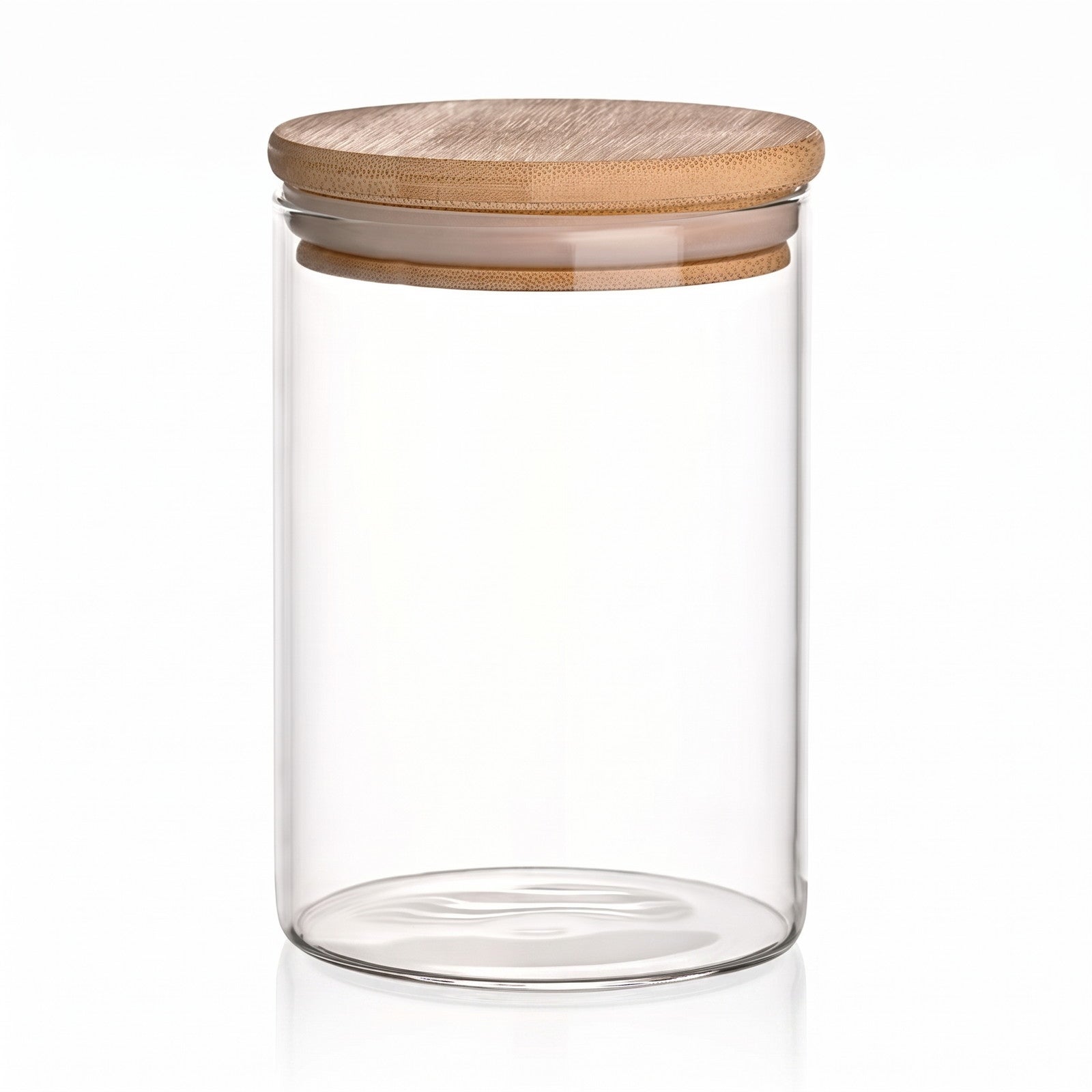 glasbehälter, glasbehälter mit holzdeckel, glaskrug, transparent, küchenaufbewahrung