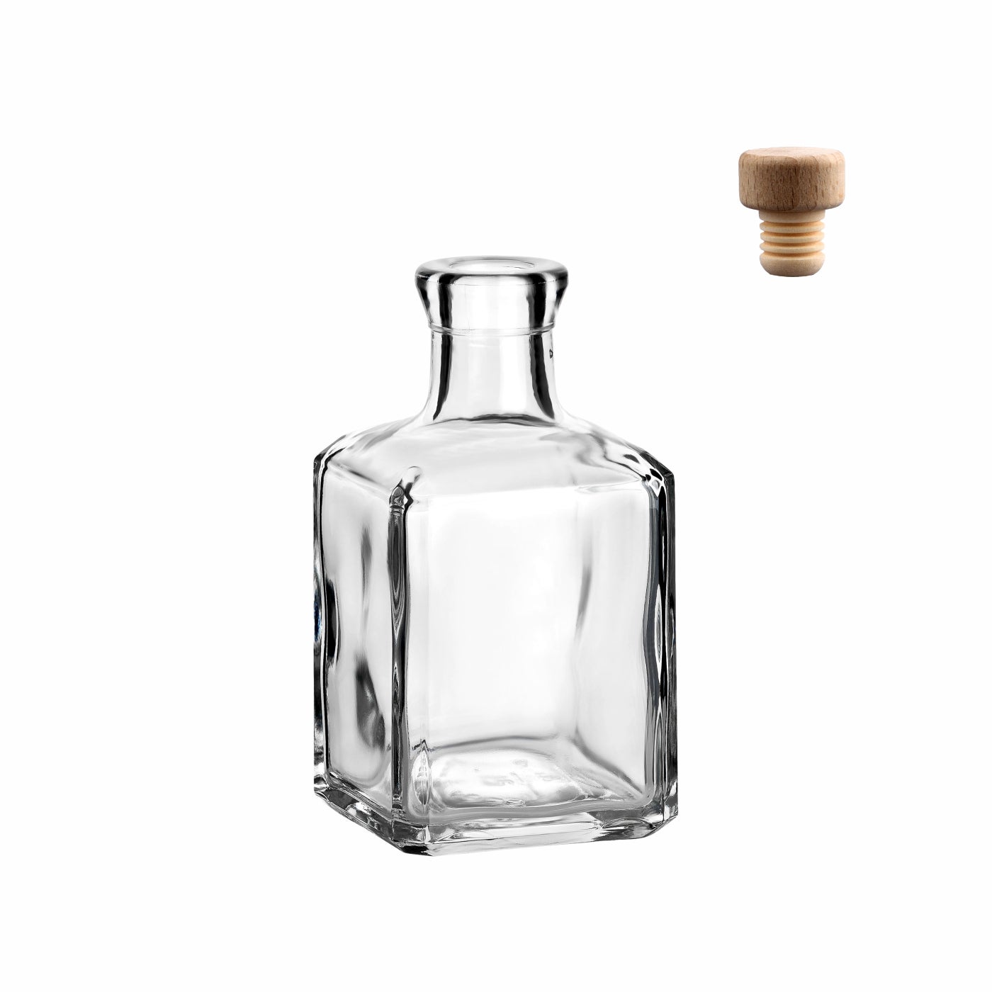 250 ml Cube mit Holzgriffkorken
