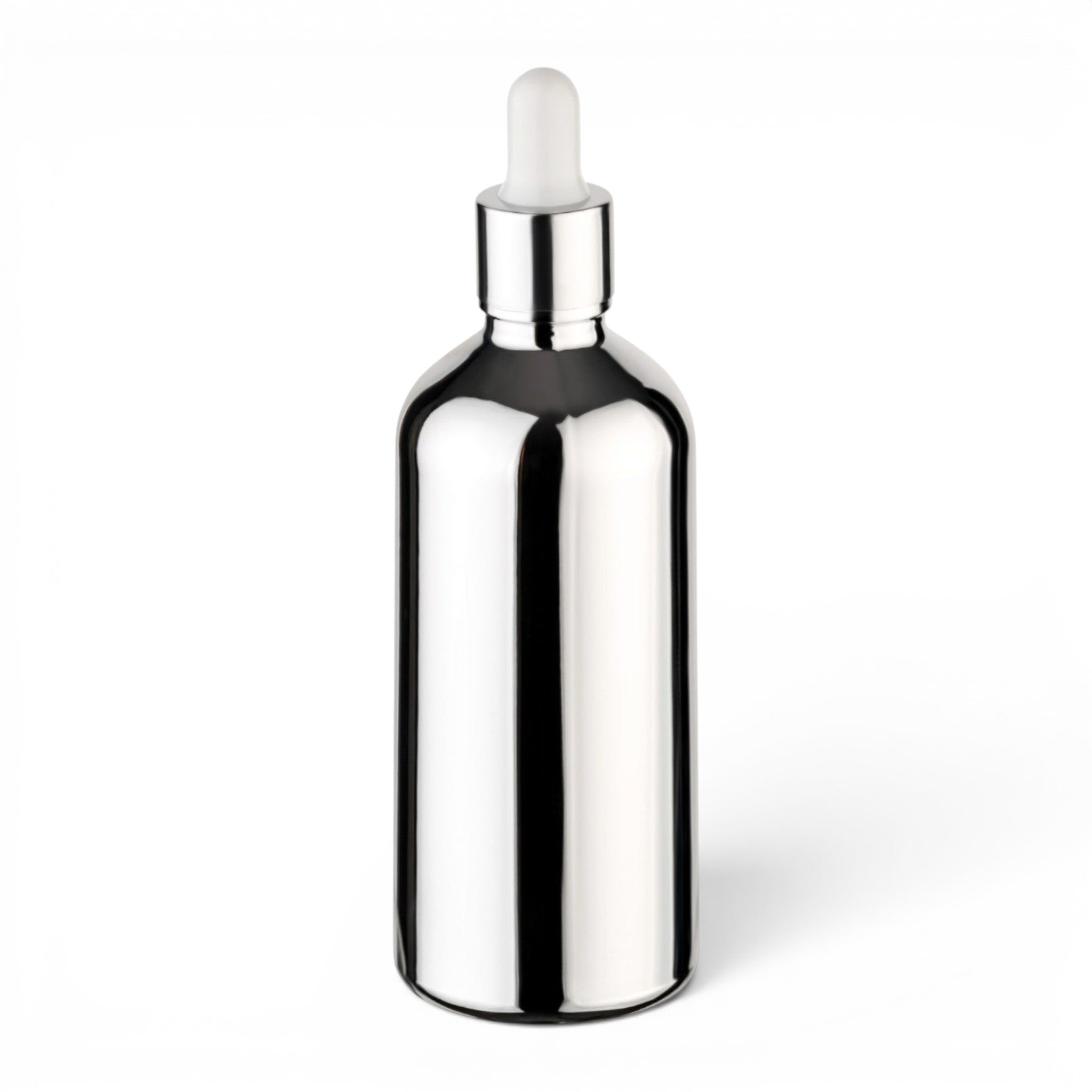 100 ml Pipettenflasche Silber mit Pipettengarnitur
