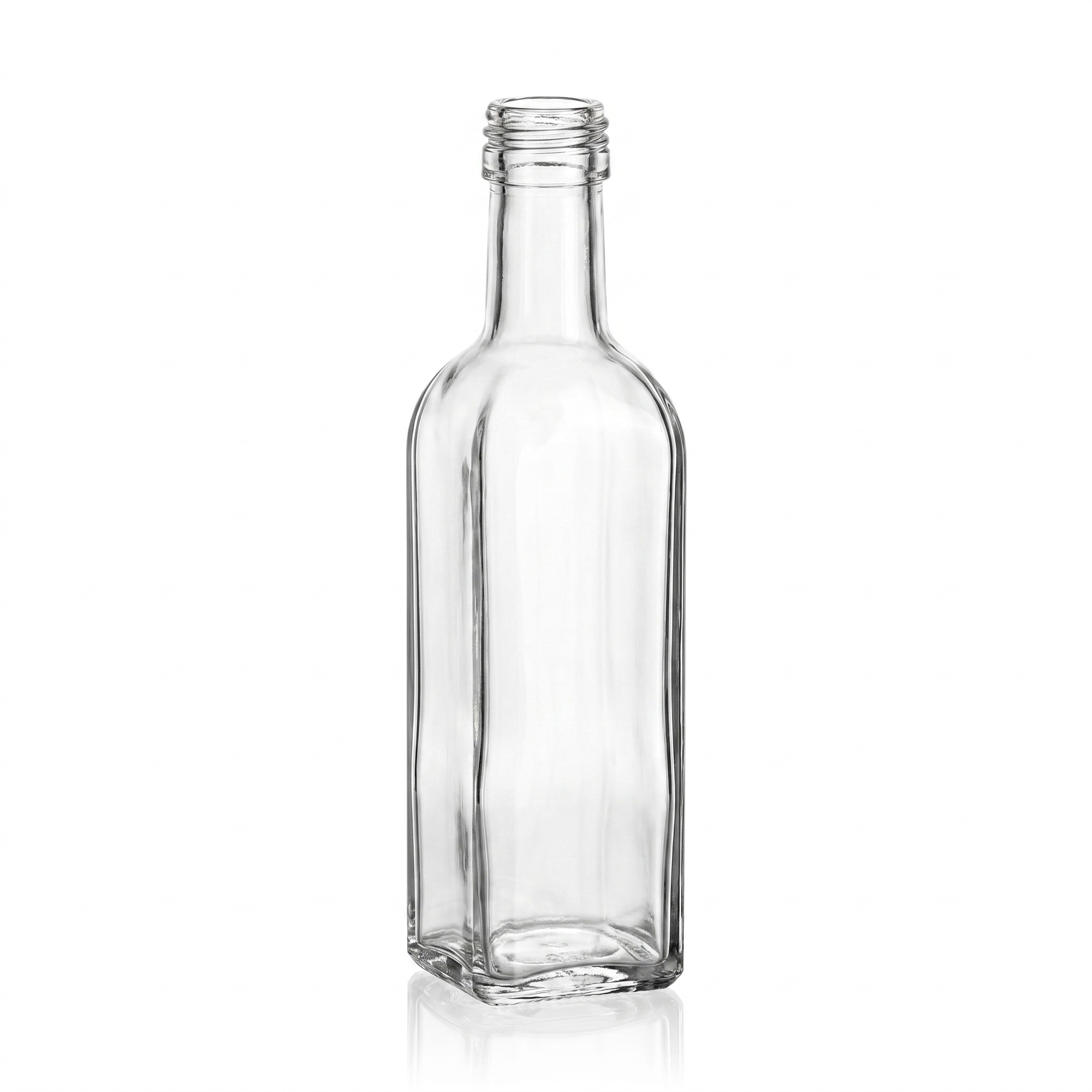 glasflasche, leer, glasflasche, klar, flasche