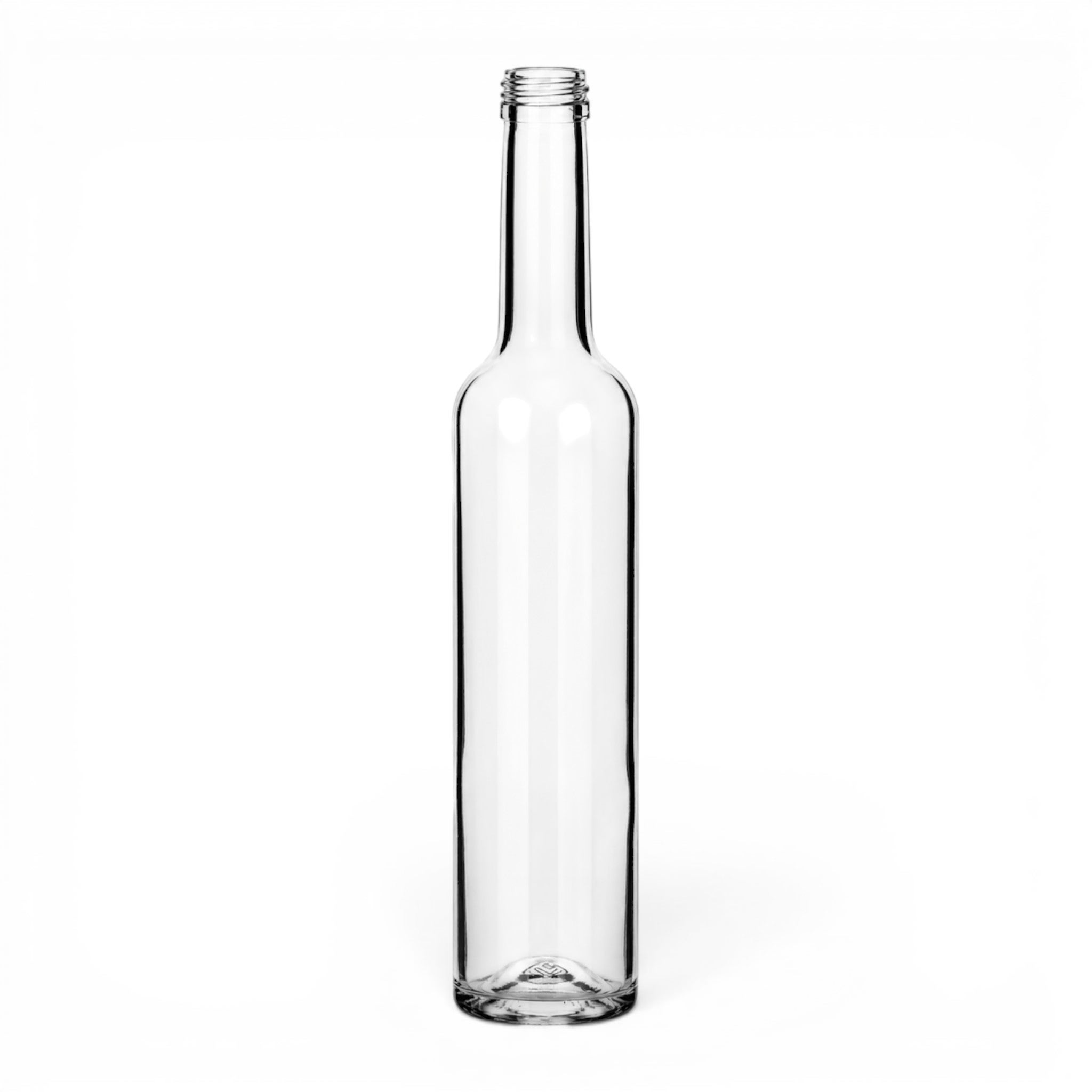 Glasflasche, Flasche, Klarglas, Schraubverschluss, Leerflasche