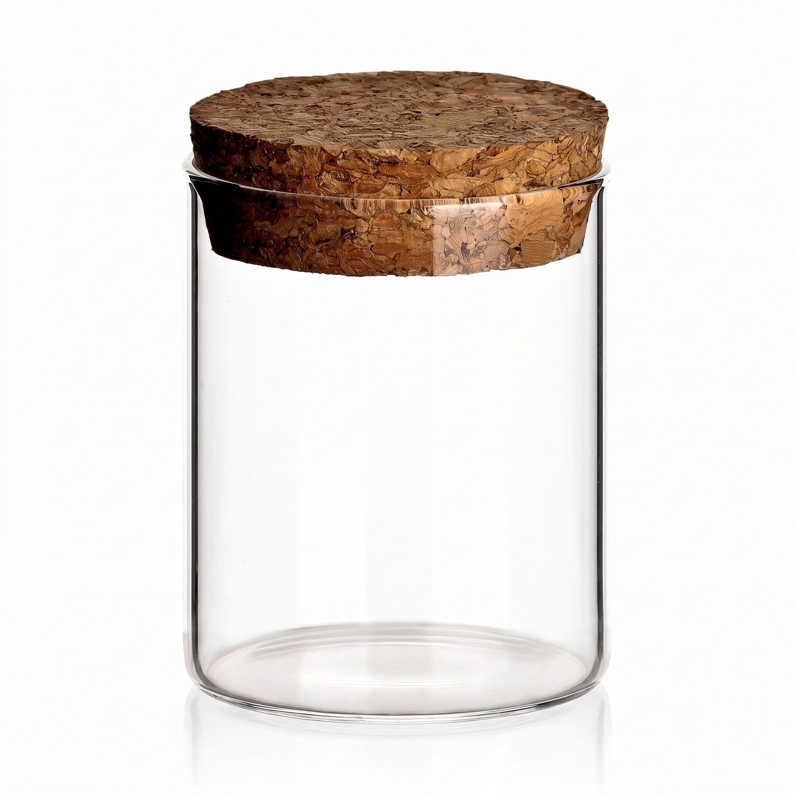 glasbehälter, glasdose, korkdeckel, transparent, behälter