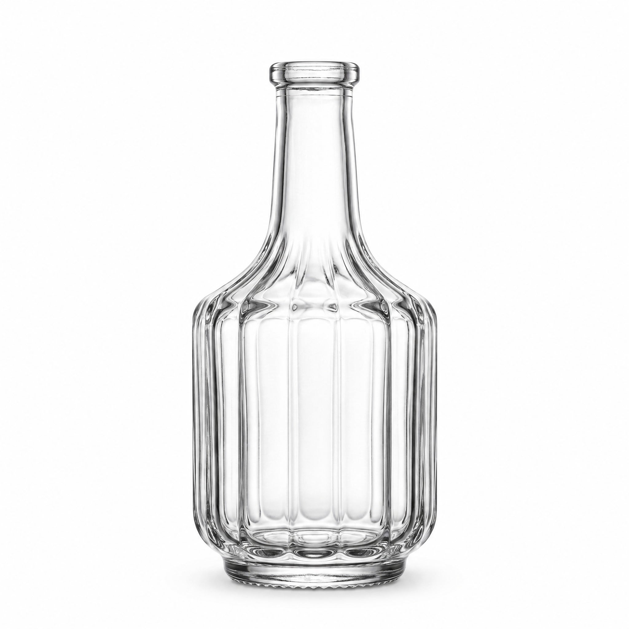 Glasflasche 150 ml eckig – Prisma, mit Korken