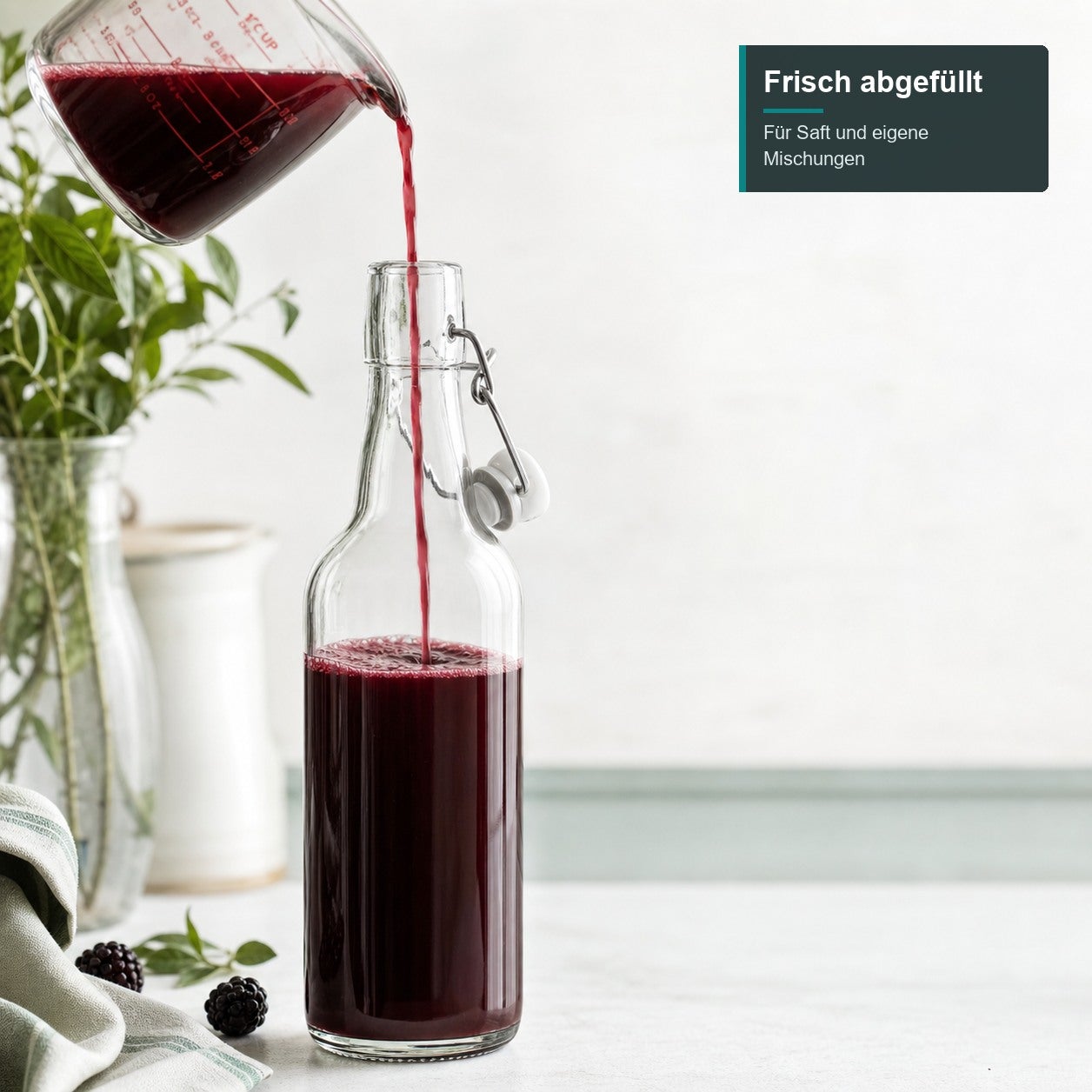 500 ml Bügelflasche Klar - BEFÜLLEN