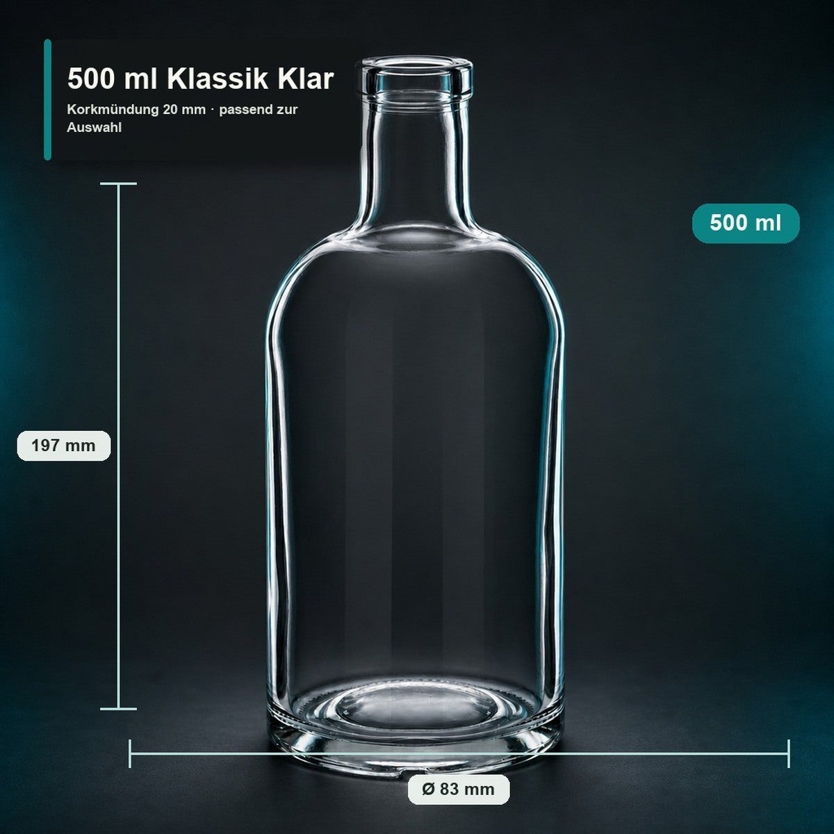 500 ml Klassik Klar - MASSE