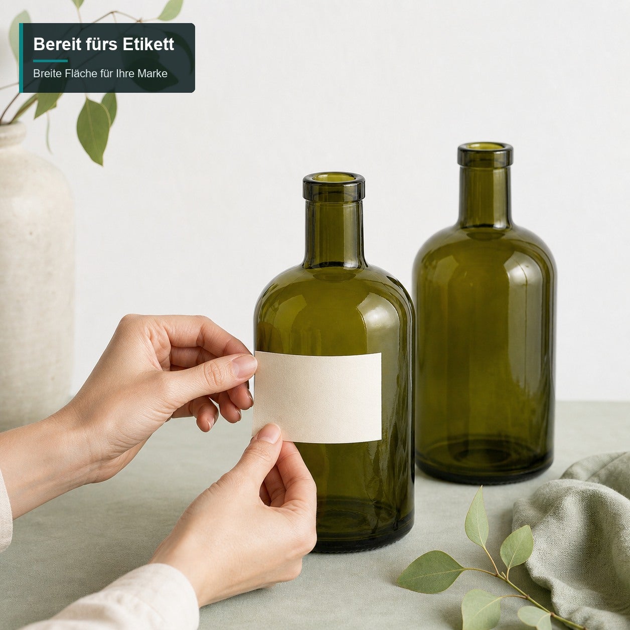 500 ml Glasflasche Klassik Antik - ETIKETTIEREN