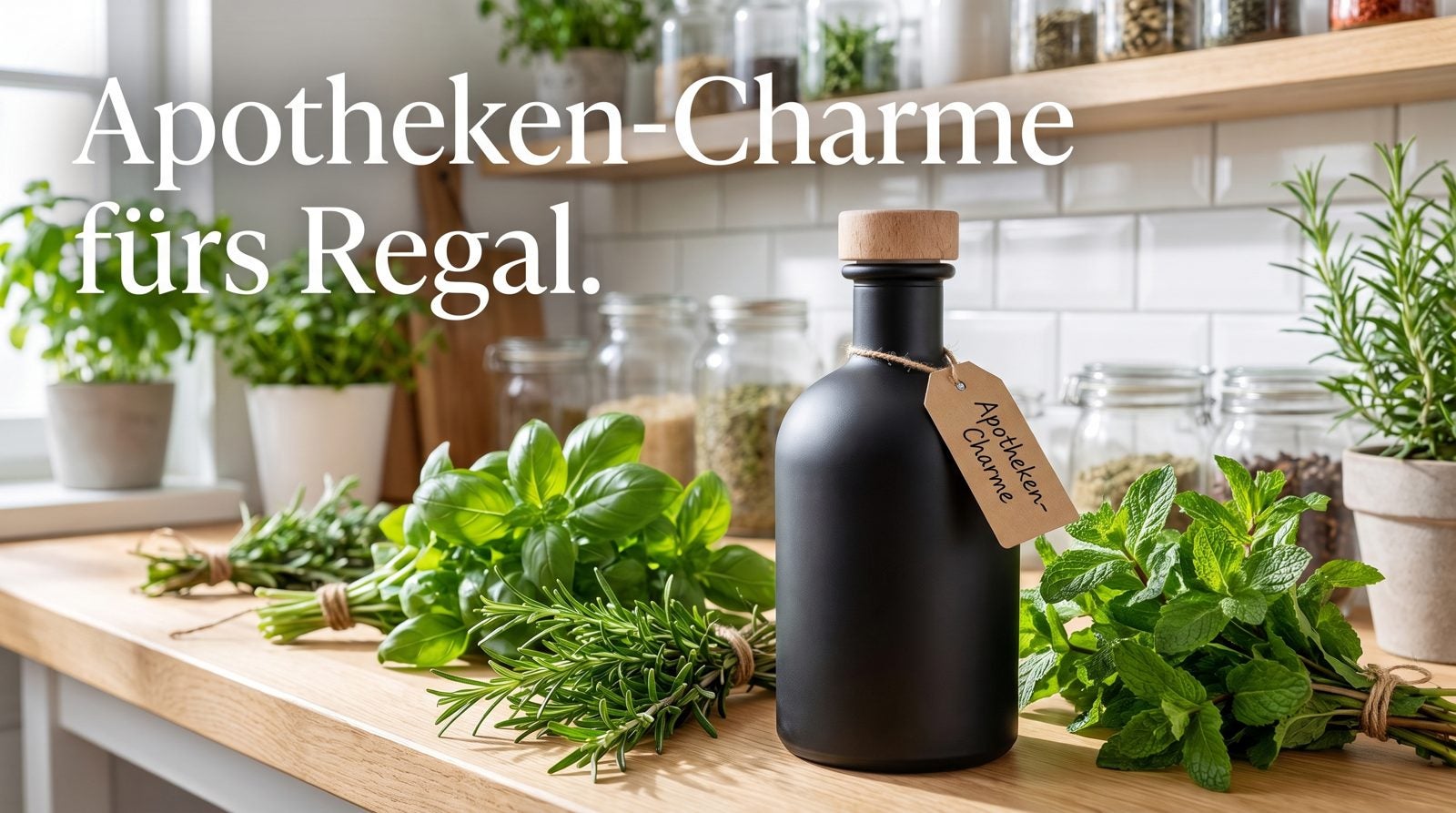 Apothekerflaschen – Apotheken-Charme fürs Regal.