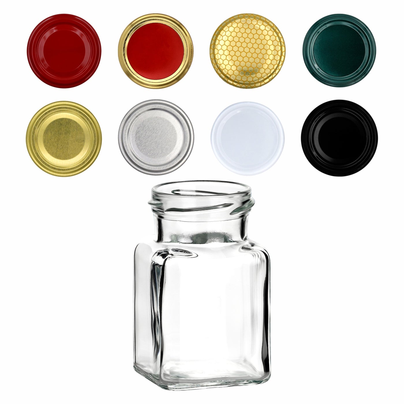 150 ml Einmachglas Eckig für TO 150 ml Einmachglas Eckig für TO