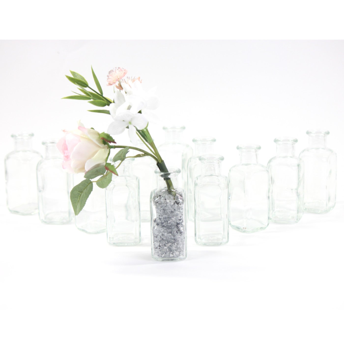 Vase Apotheker 100 ml Quadrat Krug, Töpferei, Vase, Blumen-Arrangement, Glas