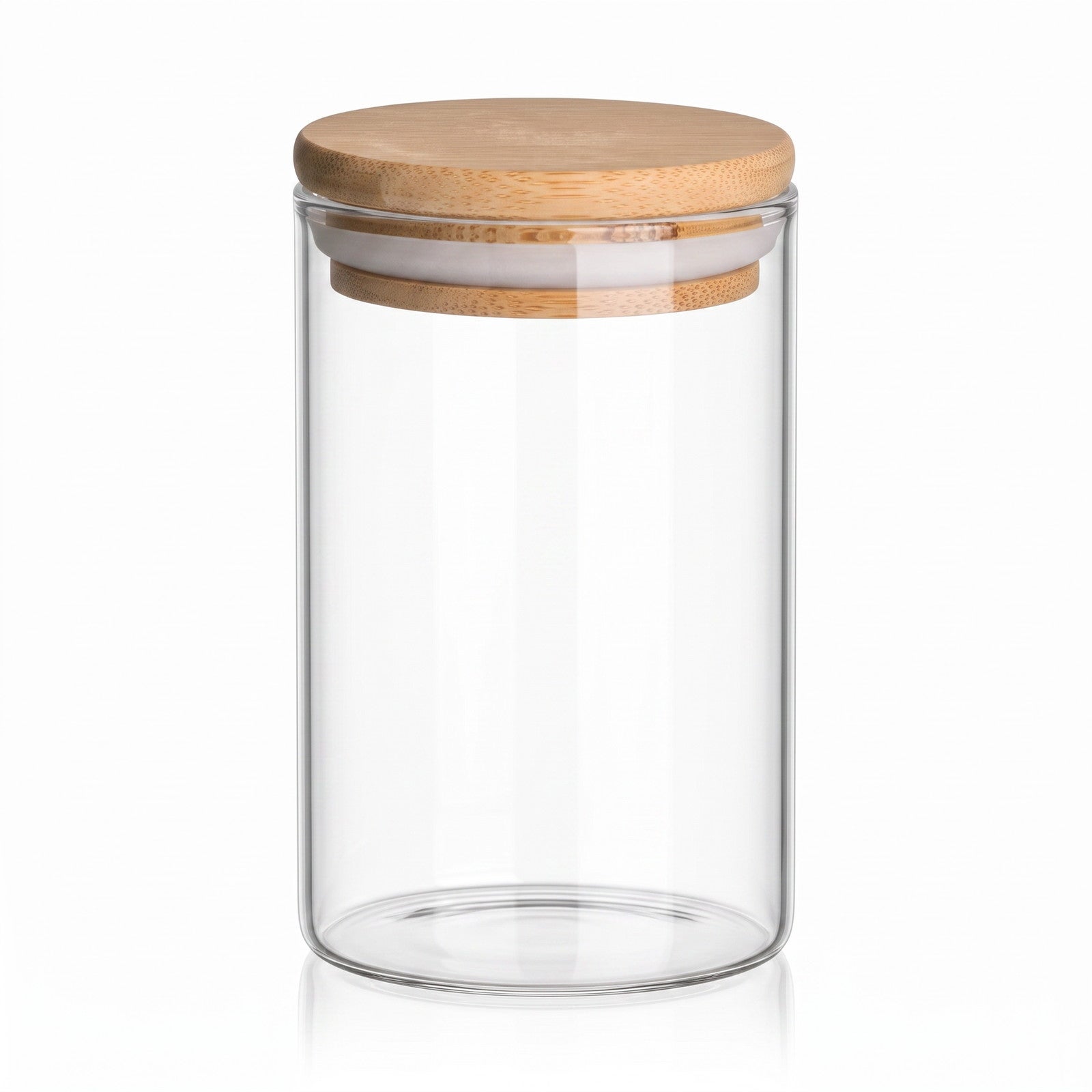 Glasbehälter, Aufbewahrungsdose, Holzdeckel, Transparent, Küchenbehälter