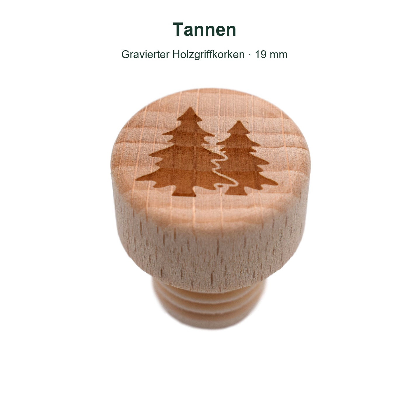 Holzgriffgravur Tannen