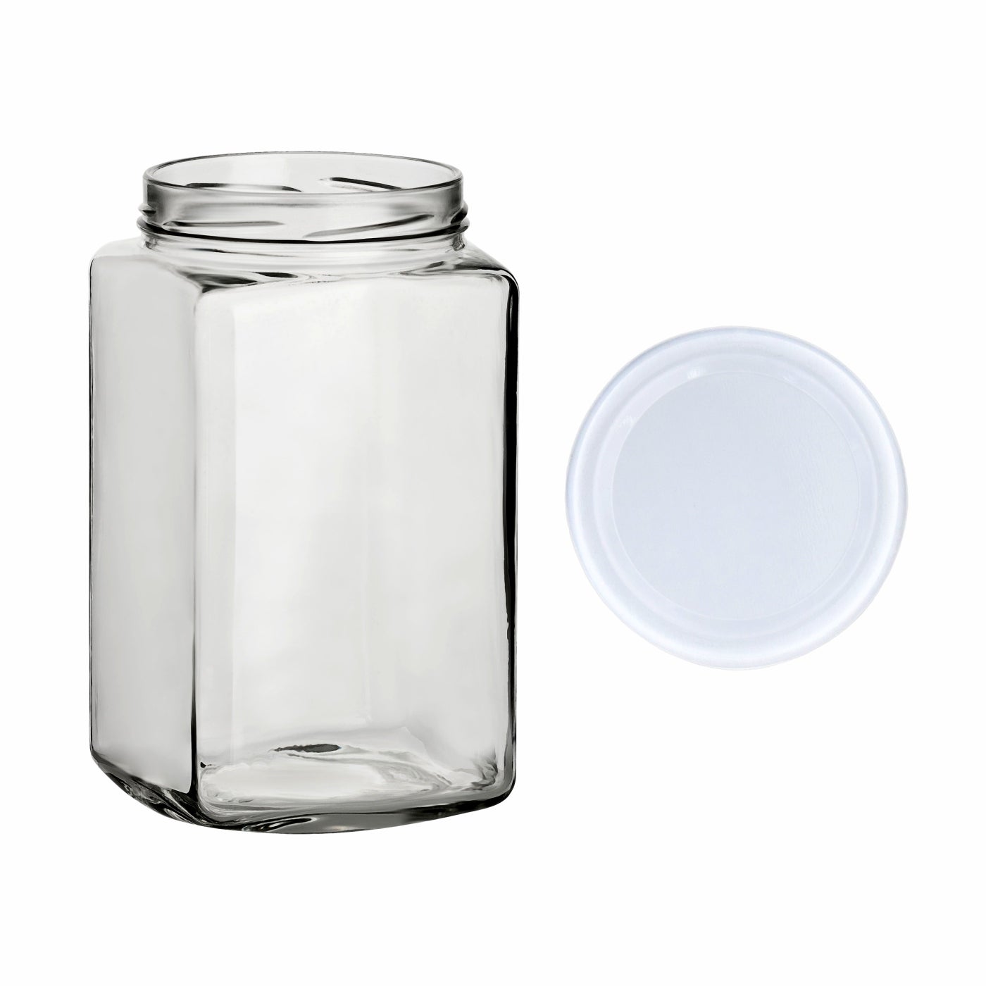1700 ml Einmachglas Quadrat 1700 ml Einmachglas Quadrat