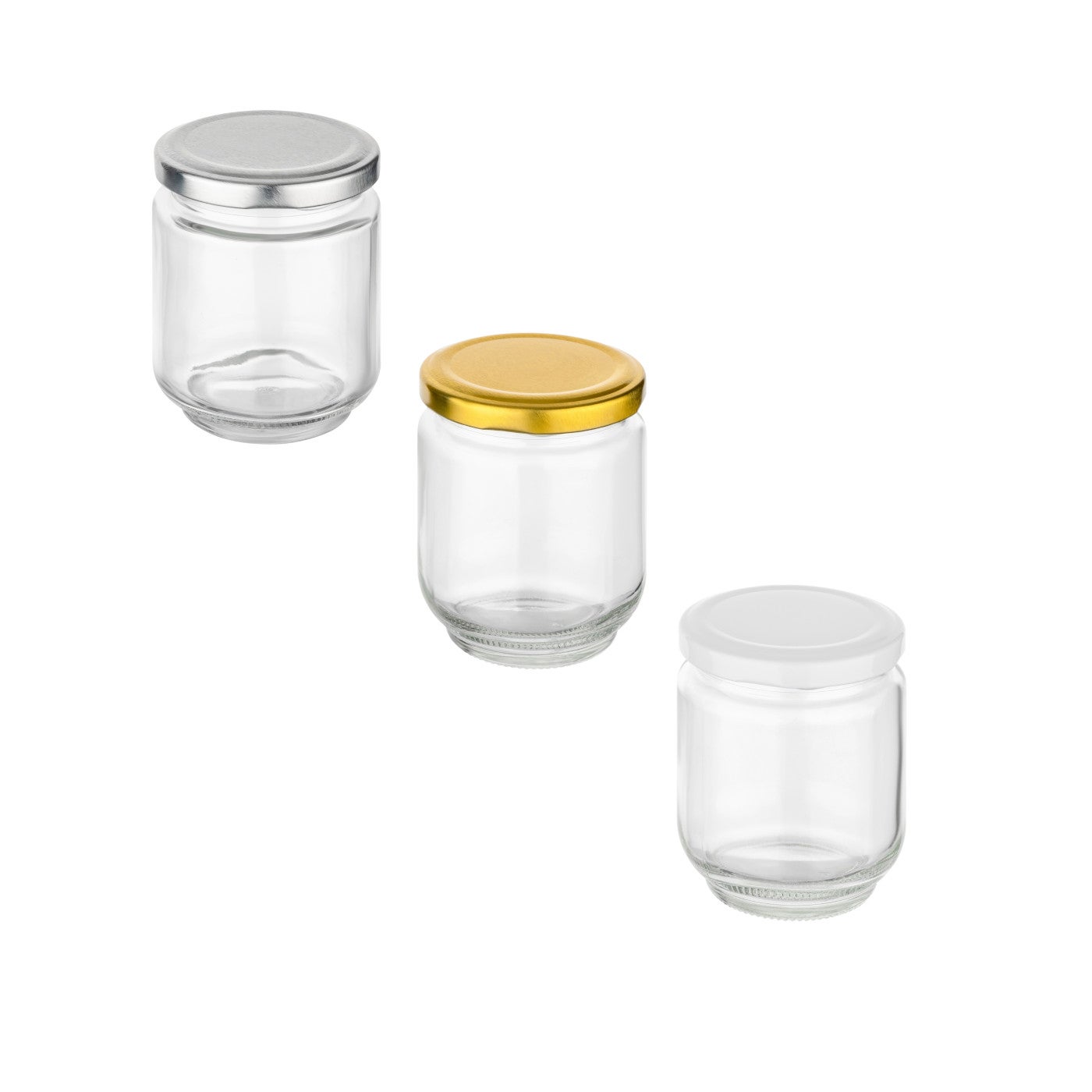 190 ml Einmachglas Rund – Deckel Gold