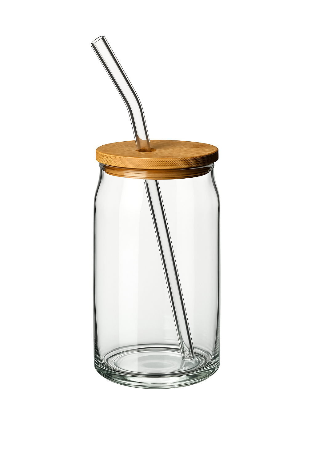 350 ml Trinkglas “Dose” mit Deckel und Strohhalm Krug, Besteck