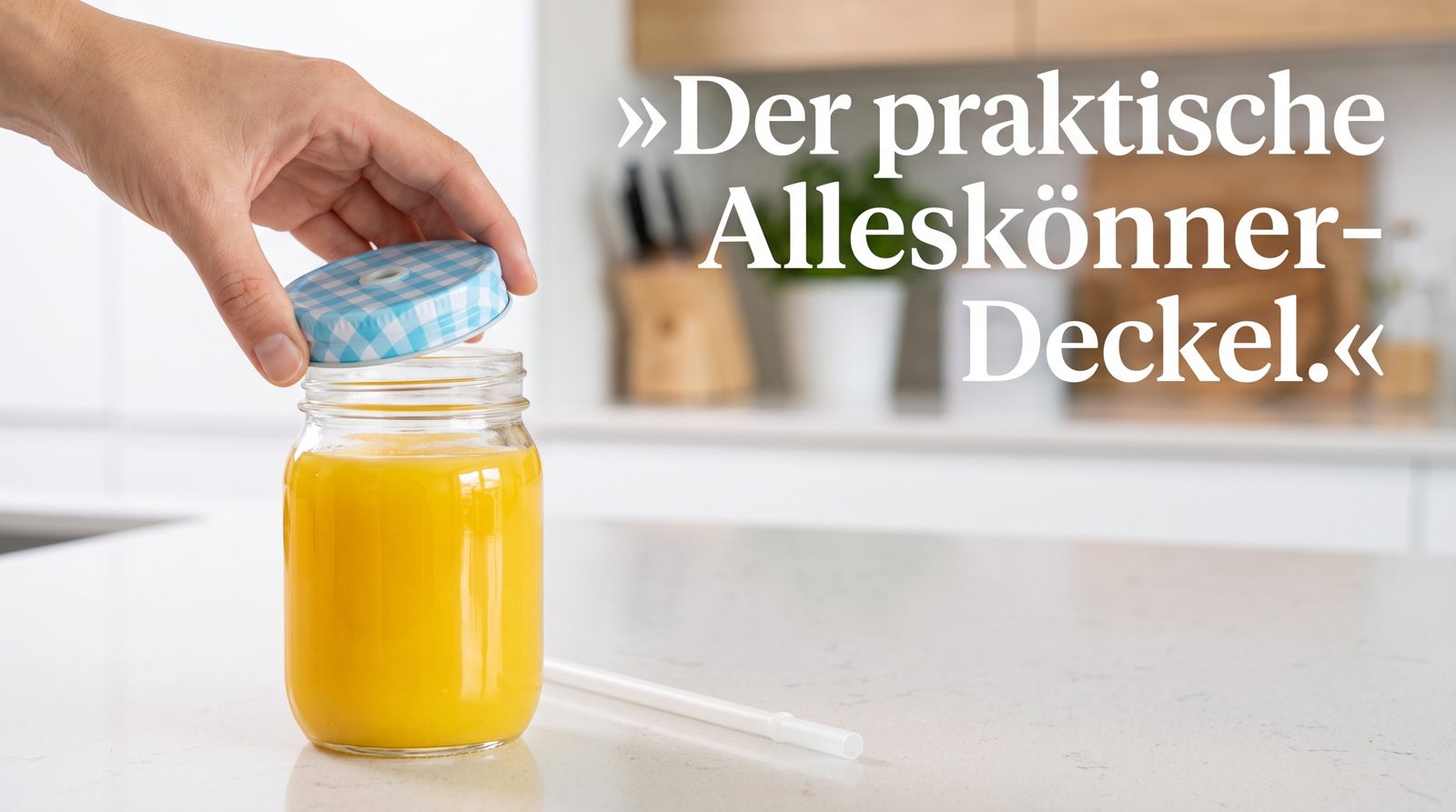 Trinkhalmdeckel – Der praktische Alleskönner-Deckel.