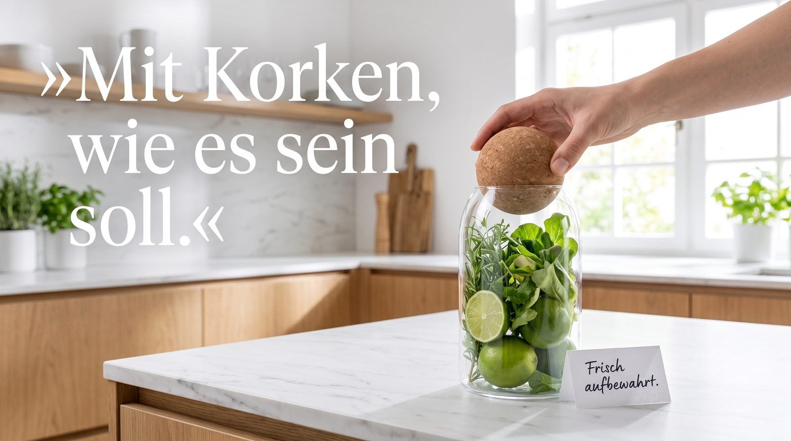 Korkengläser – Mit Korken, wie es sein soll.