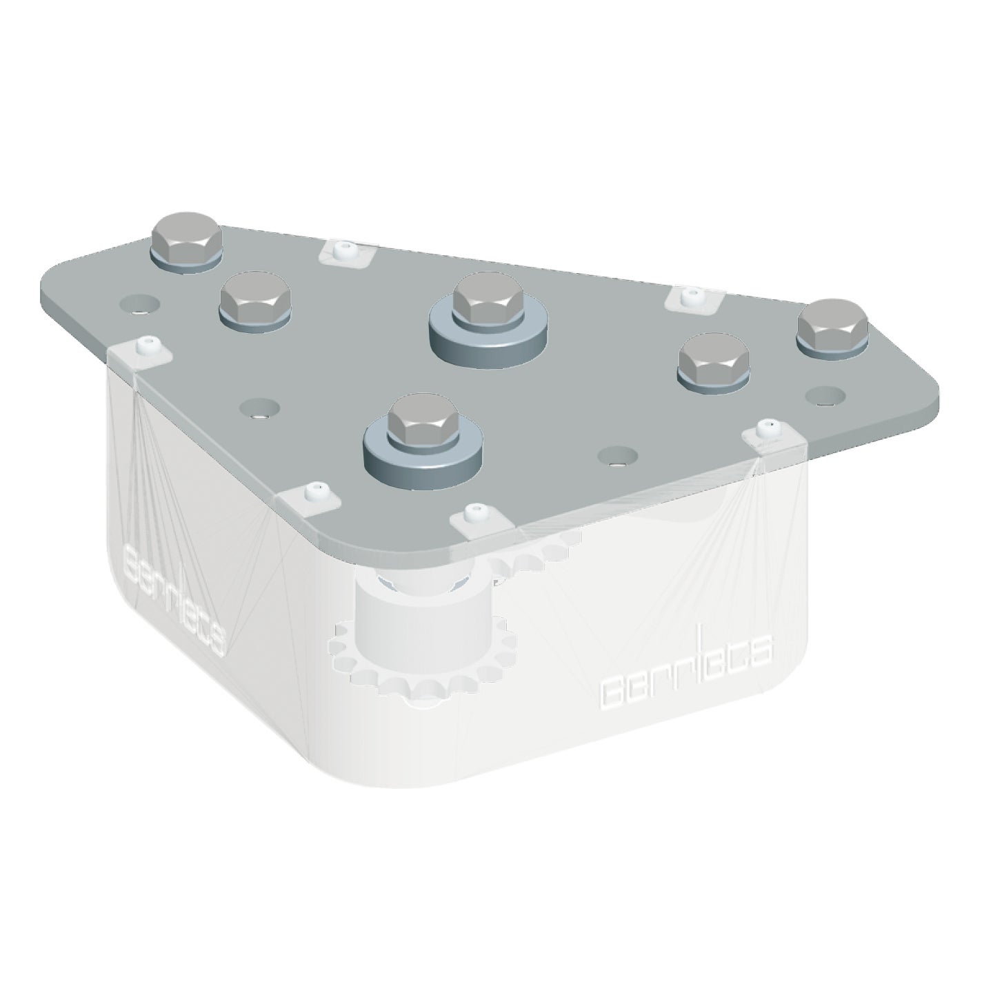 CUE-TRACK 2 Umlenkung 90°, universal, silber