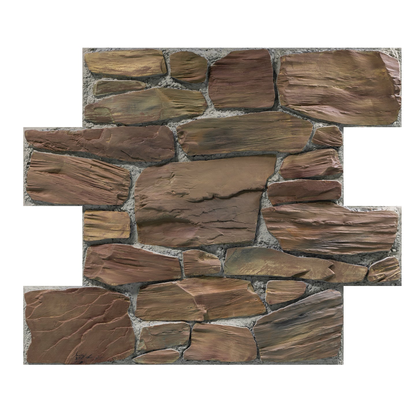 The Wall Brick Mauerwerkimitat Bruchstein in nature brown