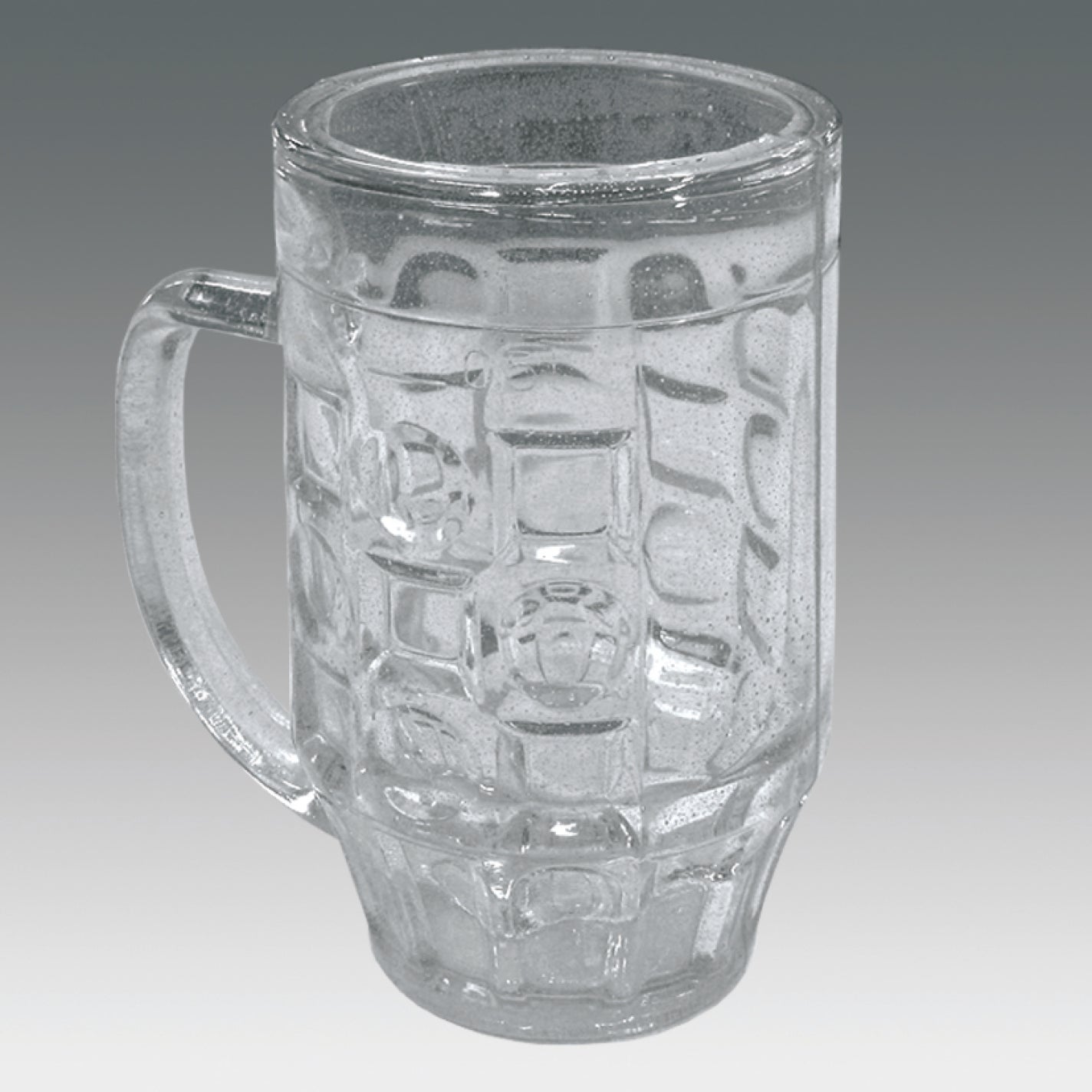 Crashglas Maßkrug in glasklar