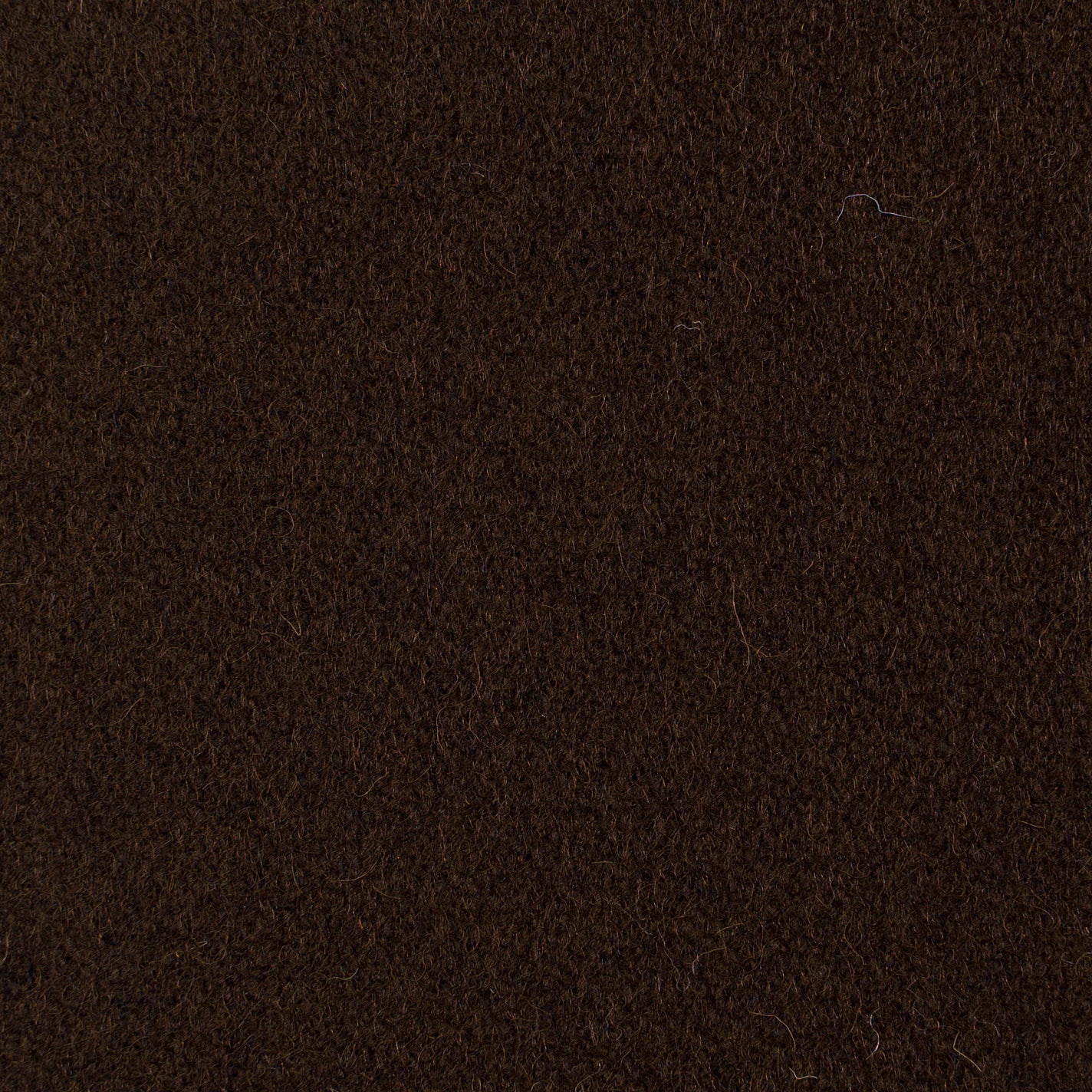Akustikgewebe Woolserge Melange in schokoladenbraun